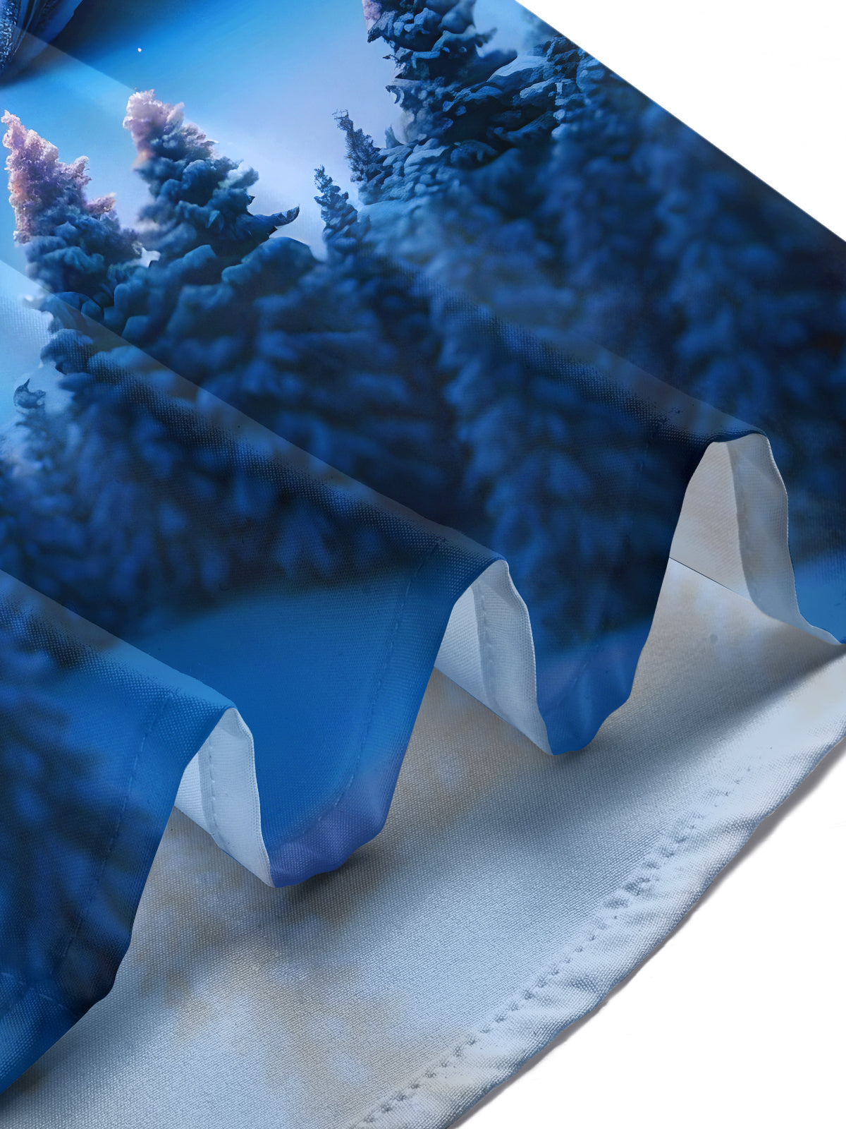 Winter Snow Camera Aurora Train Men's Pocket Long Sleeve Shirts