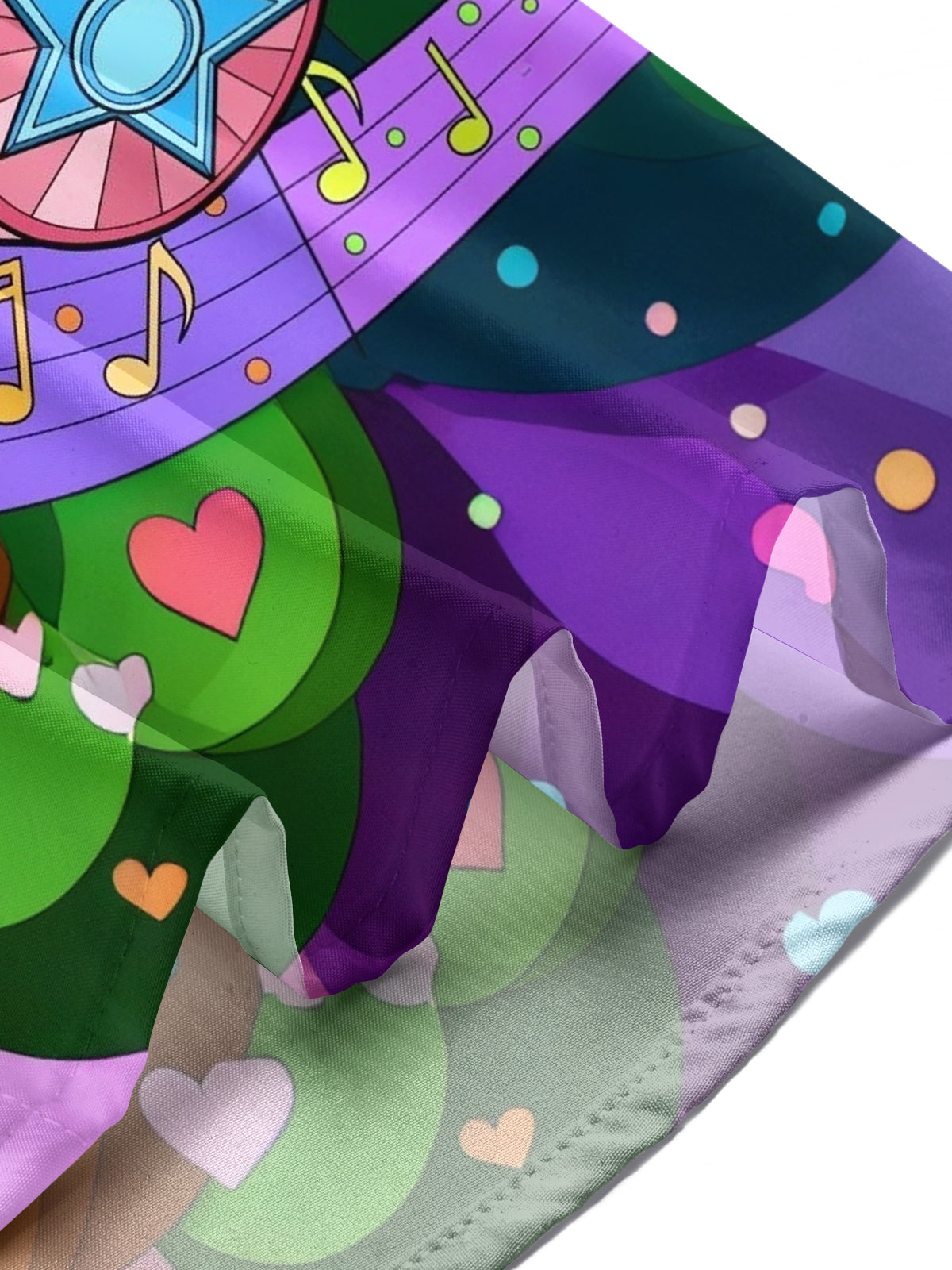 Headphone Note Print Men's Pocket Short Sleeve Shirts