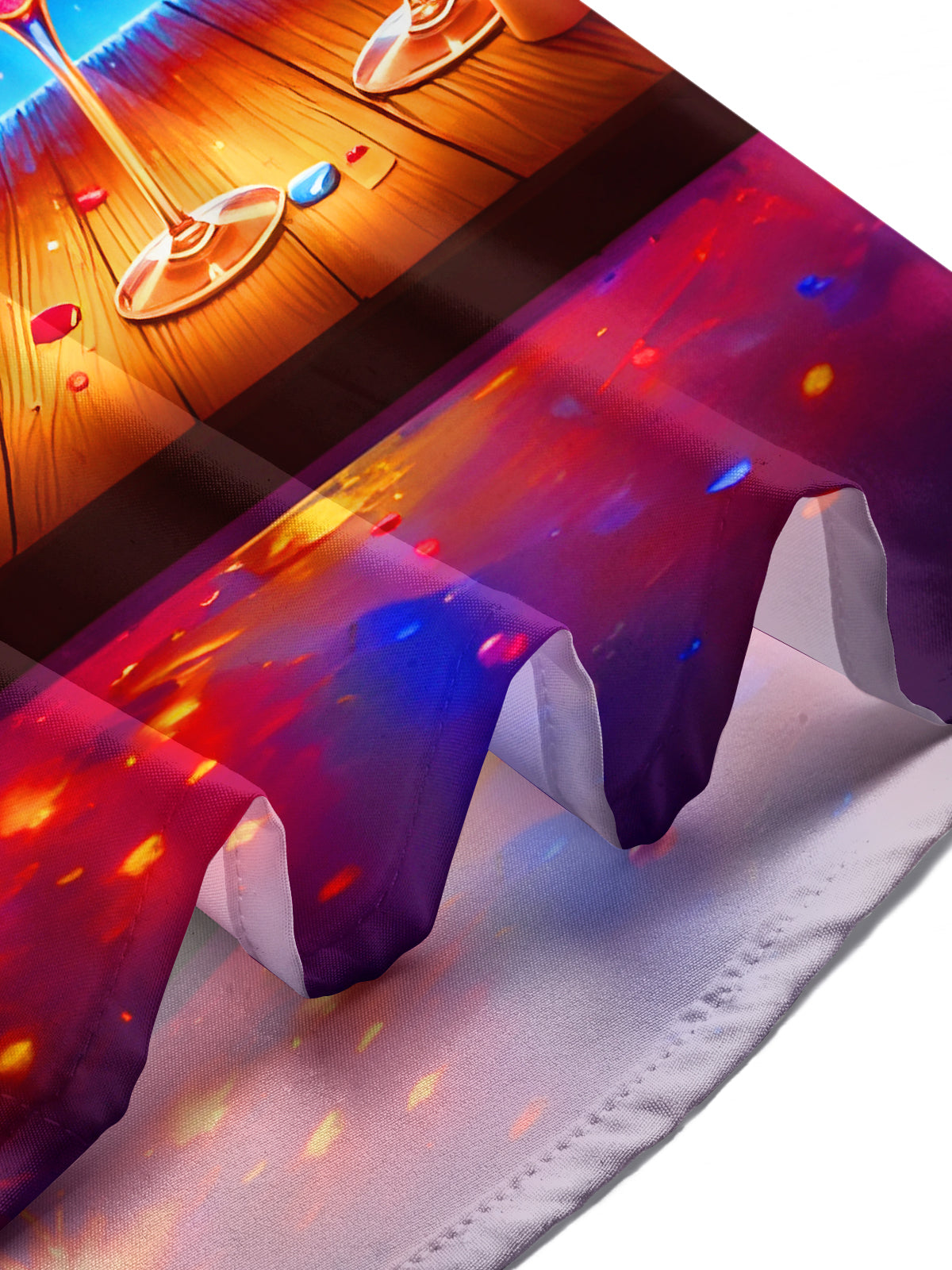 Fun Festive Eye Cocktail Fireworks Men's Pocket Short Sleeve Shirts