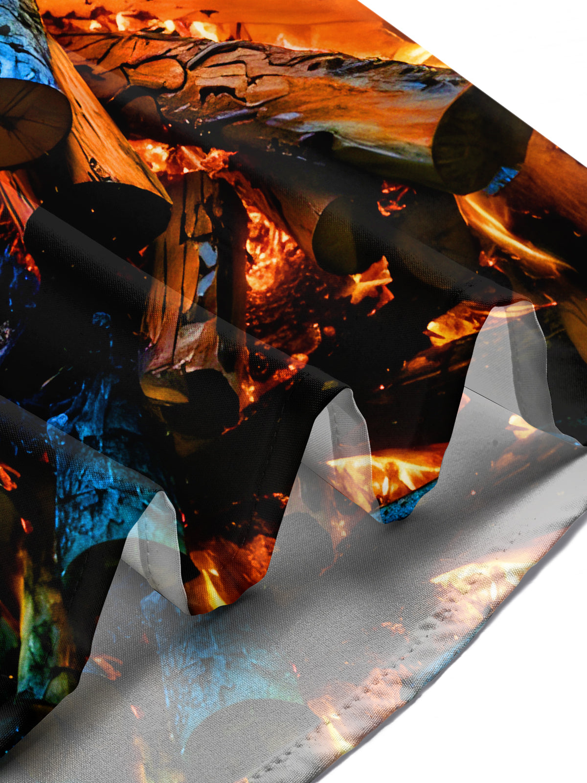 Forest Campfire Men's Pocket Short Sleeve Shirts