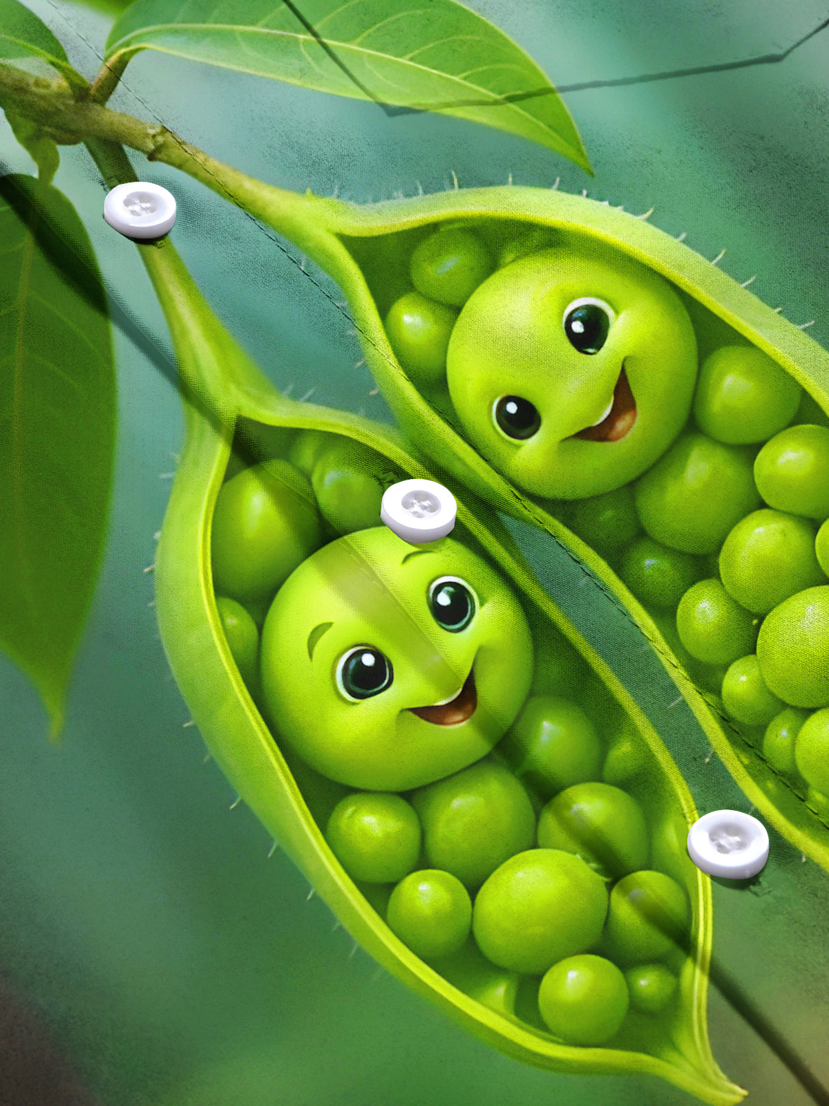 Fun Pea Men's Pocket Short Sleeve Shirts