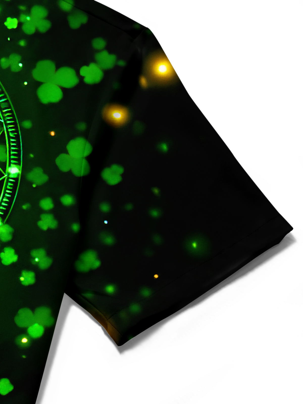 Lucky Four-Leaf Dreamcatcher Men's Pocket Short Sleeve Shirts