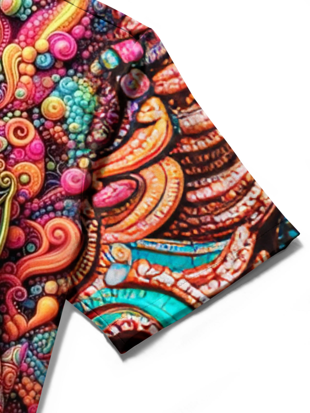 Face Mask Print Men's Pocket Short Sleeve Shirts