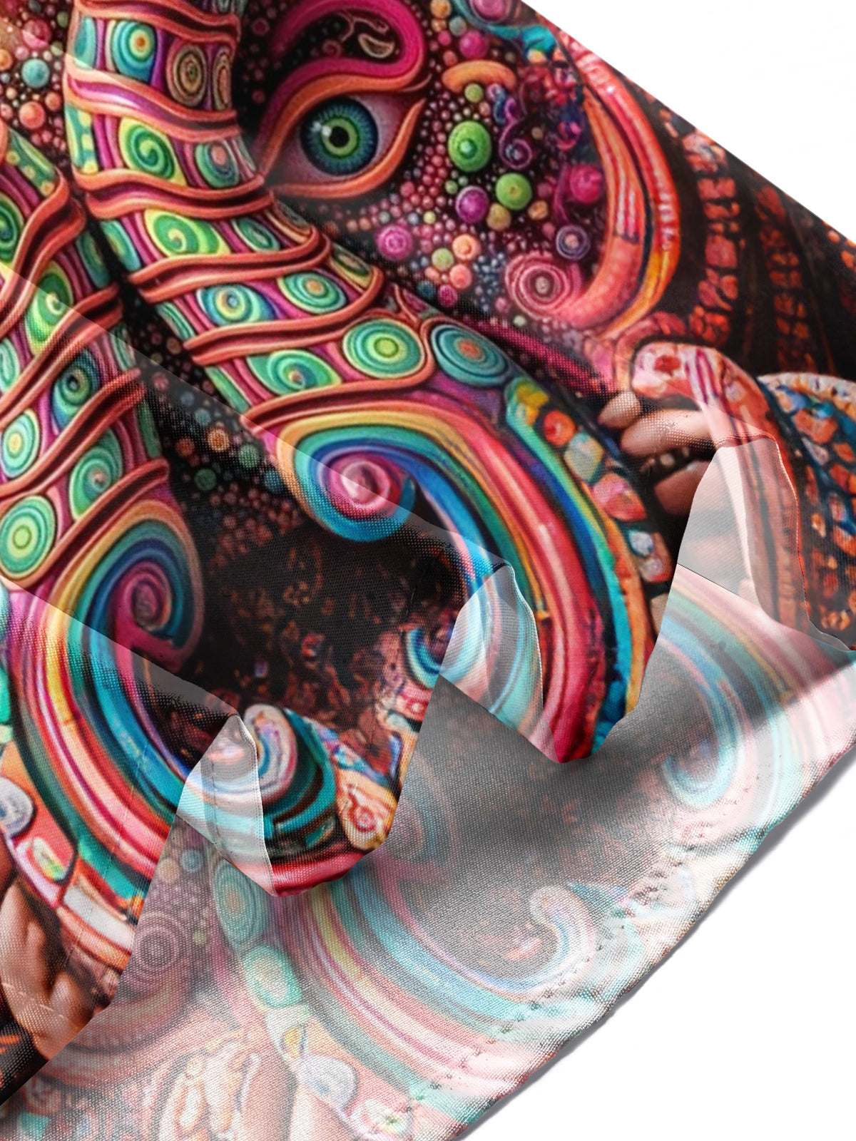 Face Mask Print Men's Pocket Short Sleeve Shirts