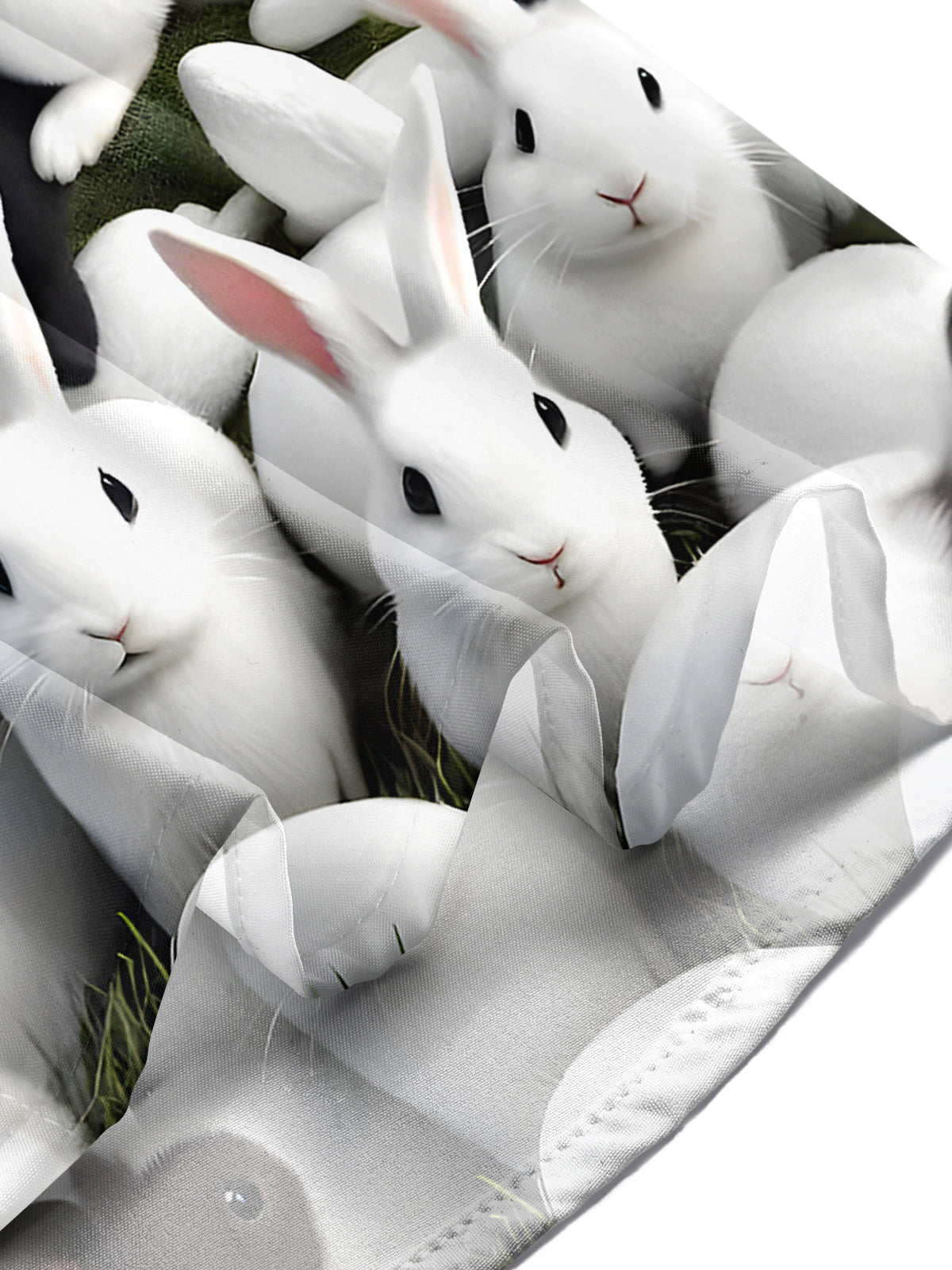 Animal Rabbit Men's Pocket Short Sleeve Shirts