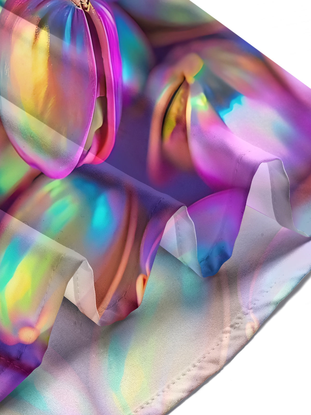 Gradient Pistachios Print Men's Pocket Long Sleeve Shirts