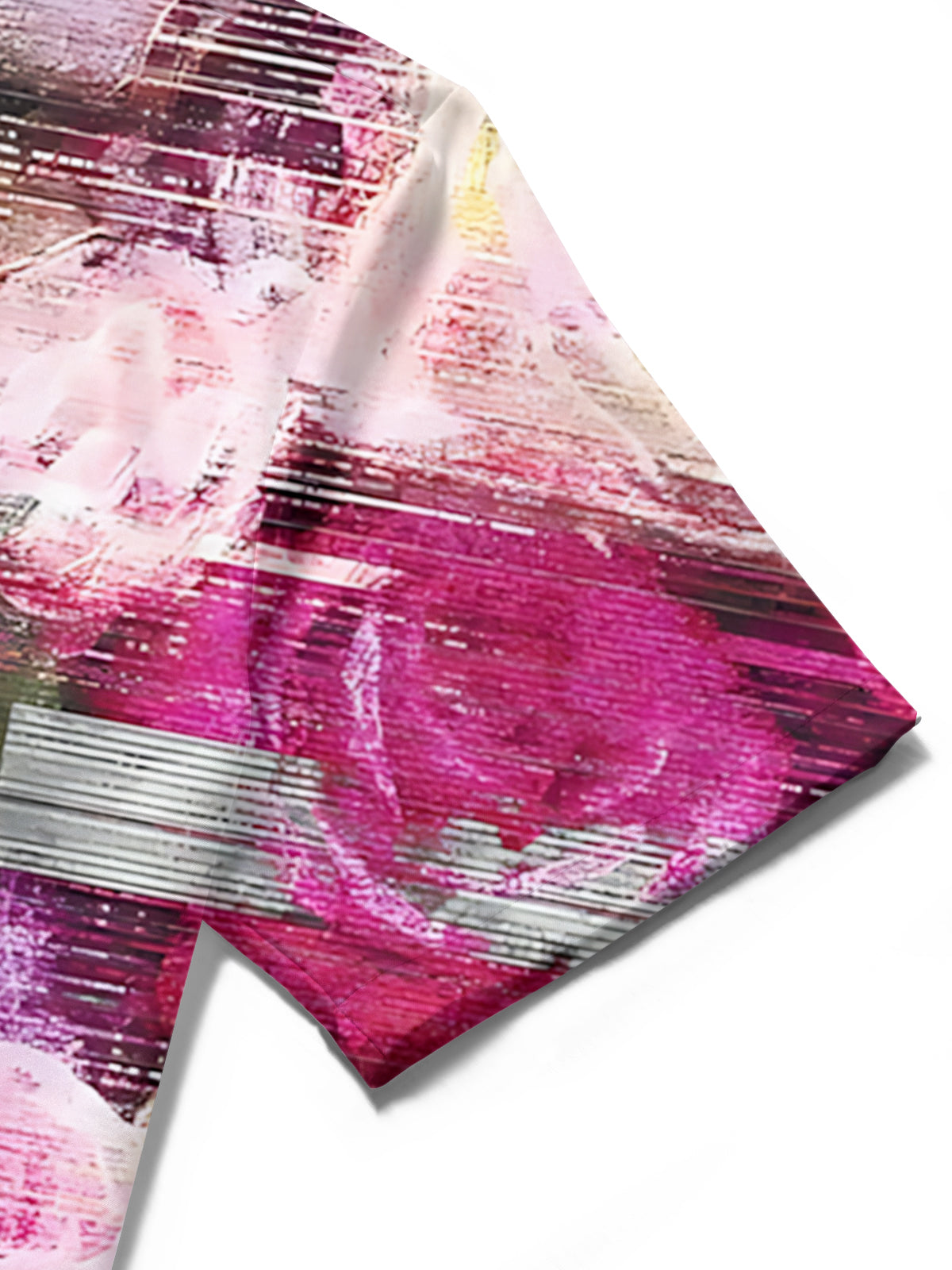 Floral Print Men's Pocket Short Sleeve Shirts