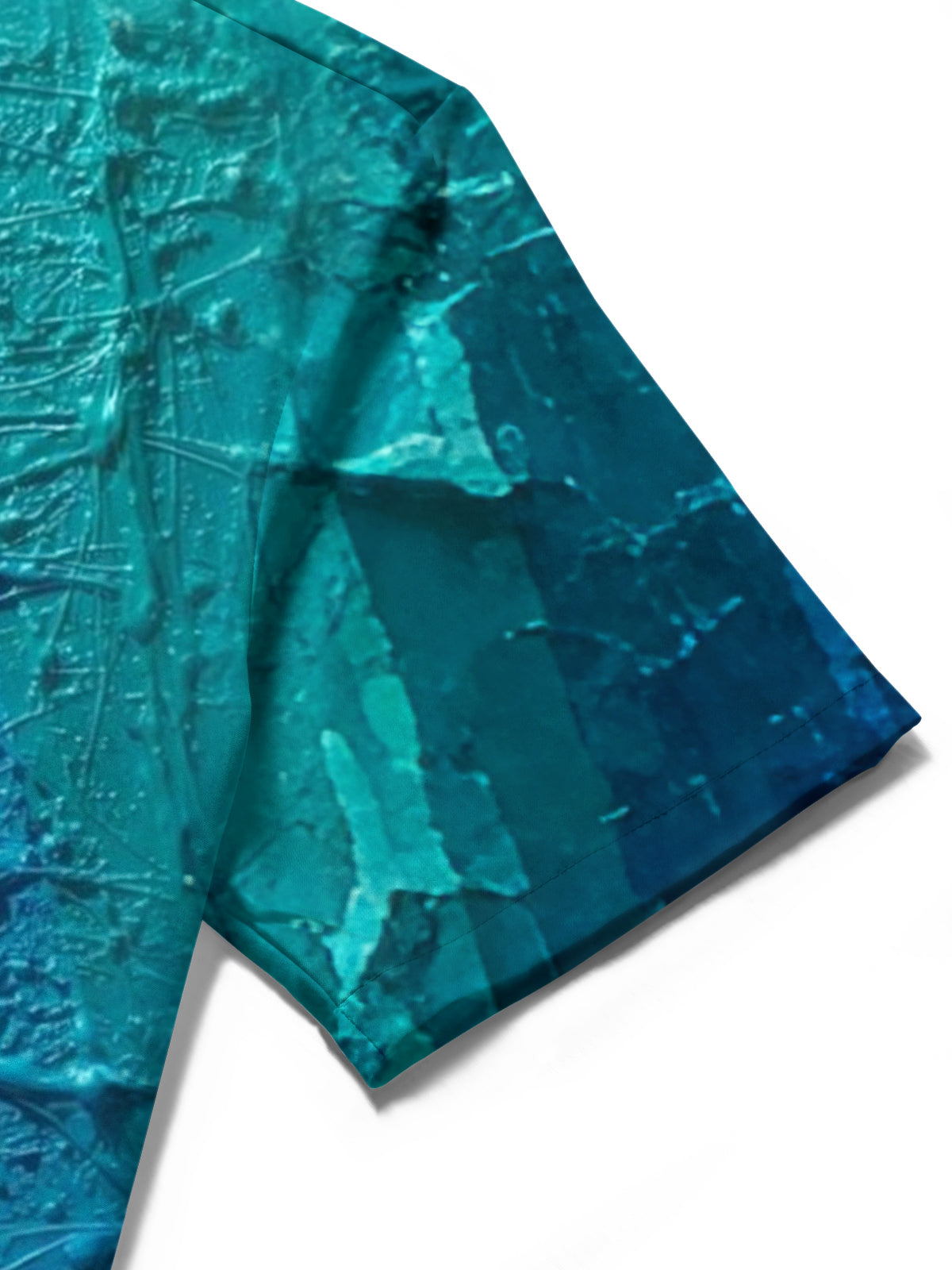 Rainbow Letter Print Men's Pocket Short Sleeve Shirts