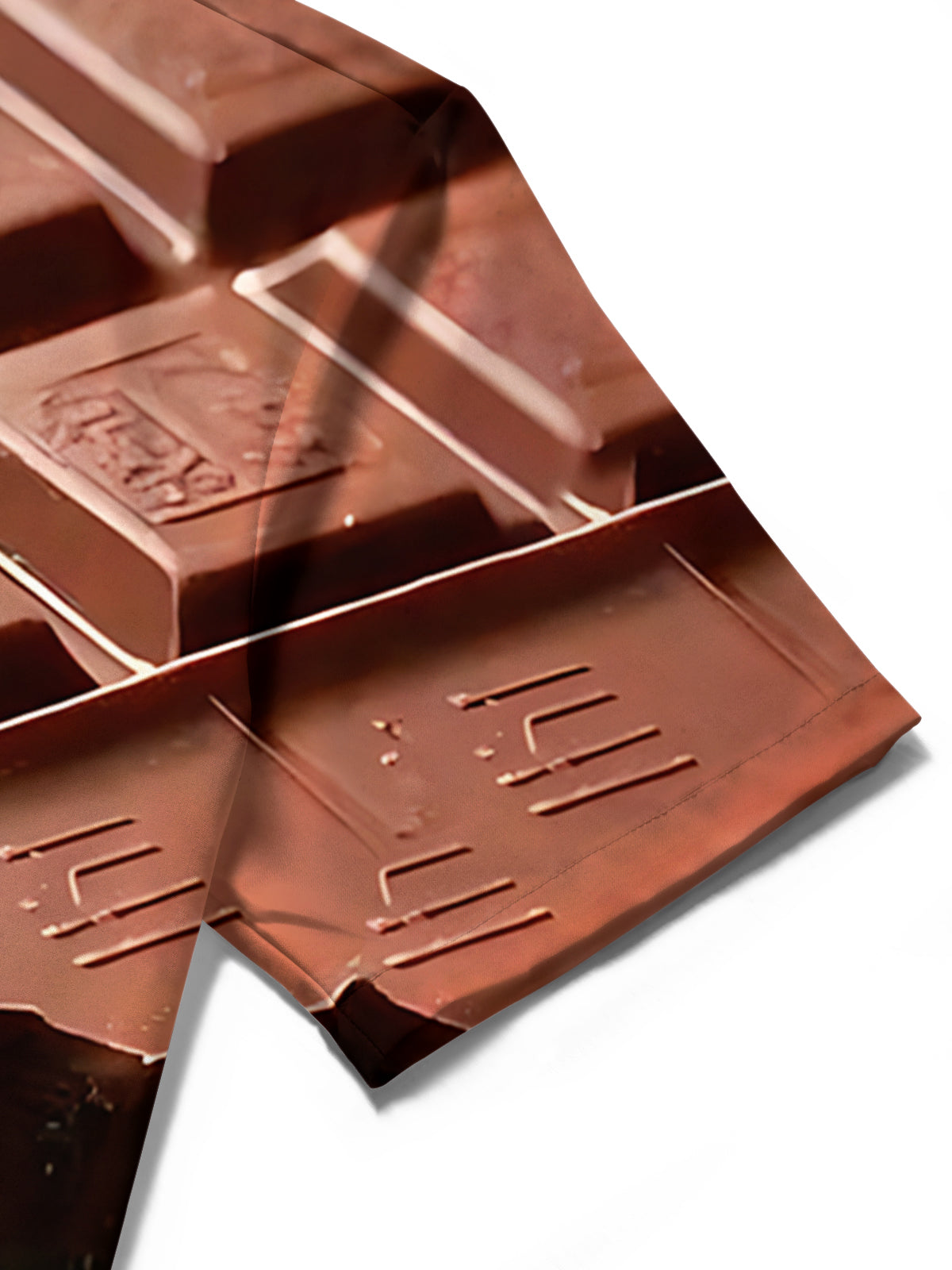 Chocolate Art Print Men's Pocket Short Sleeve Shirts