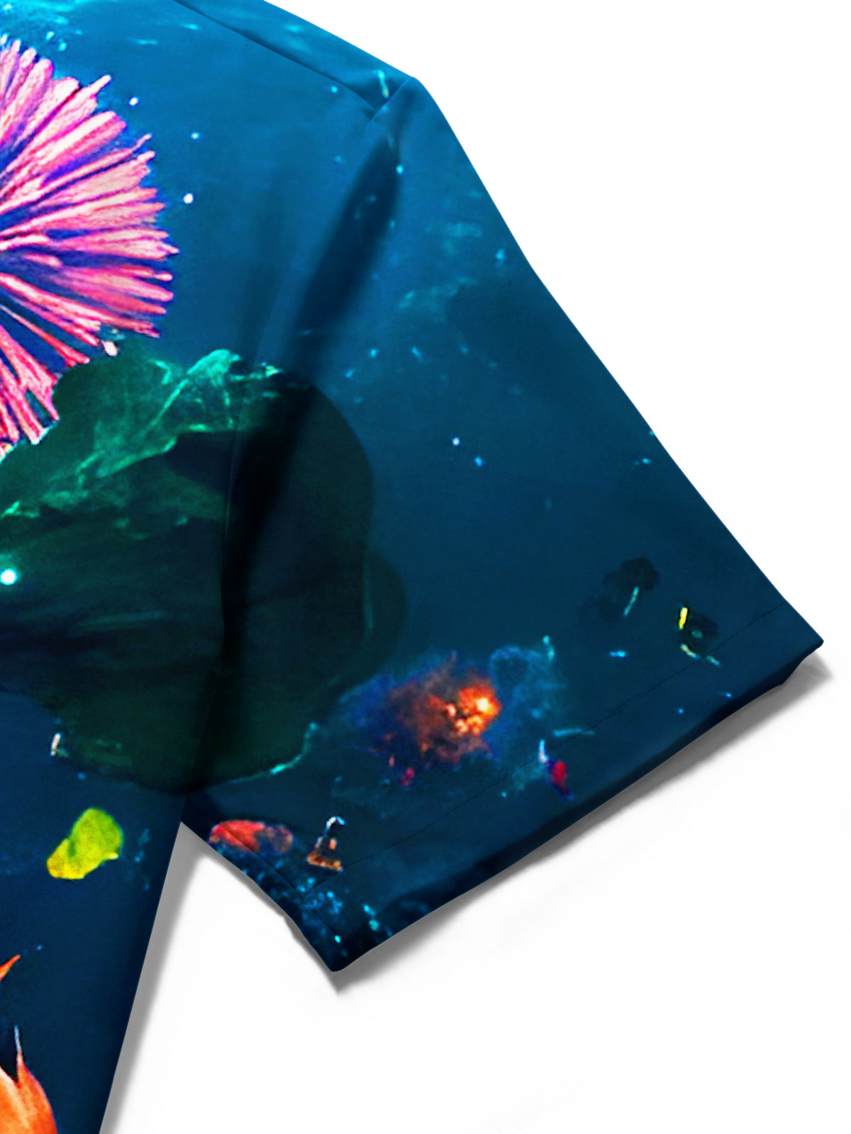 Fun Festivals 2026 New Year Underwater World Men's Pocket Short Sleeve Shirts