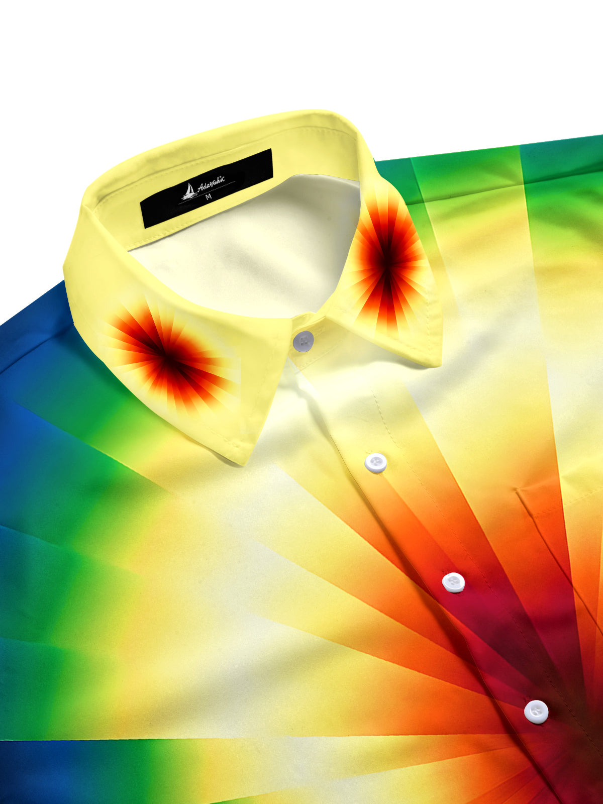 Tie Dye Men's Pocket Short Sleeve Shirts