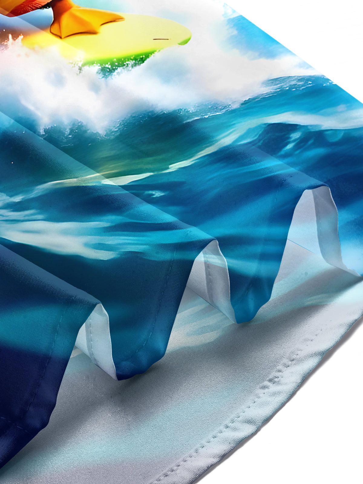 Hawaiian Penguin Surfing Men's Pocket Short Sleeve Shirts