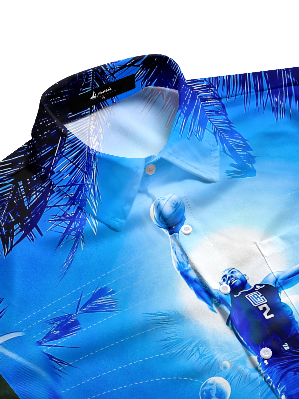 Basketball Player Art Print Men's Pocket Short Sleeve Shirts