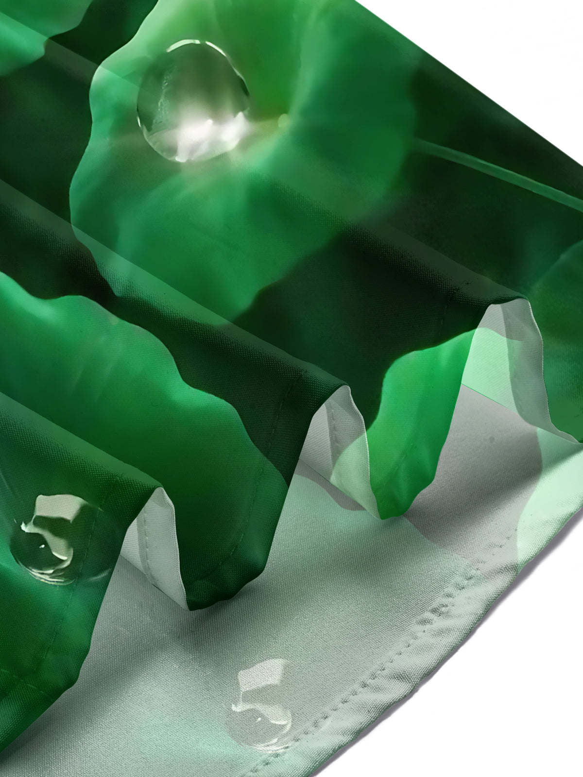 Lotus Leaf Print Men's Pocket Short Sleeve Shirts