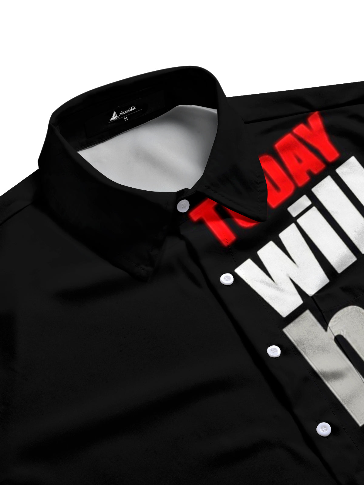 Letter Print Men's Pocket Short Sleeve Shirts