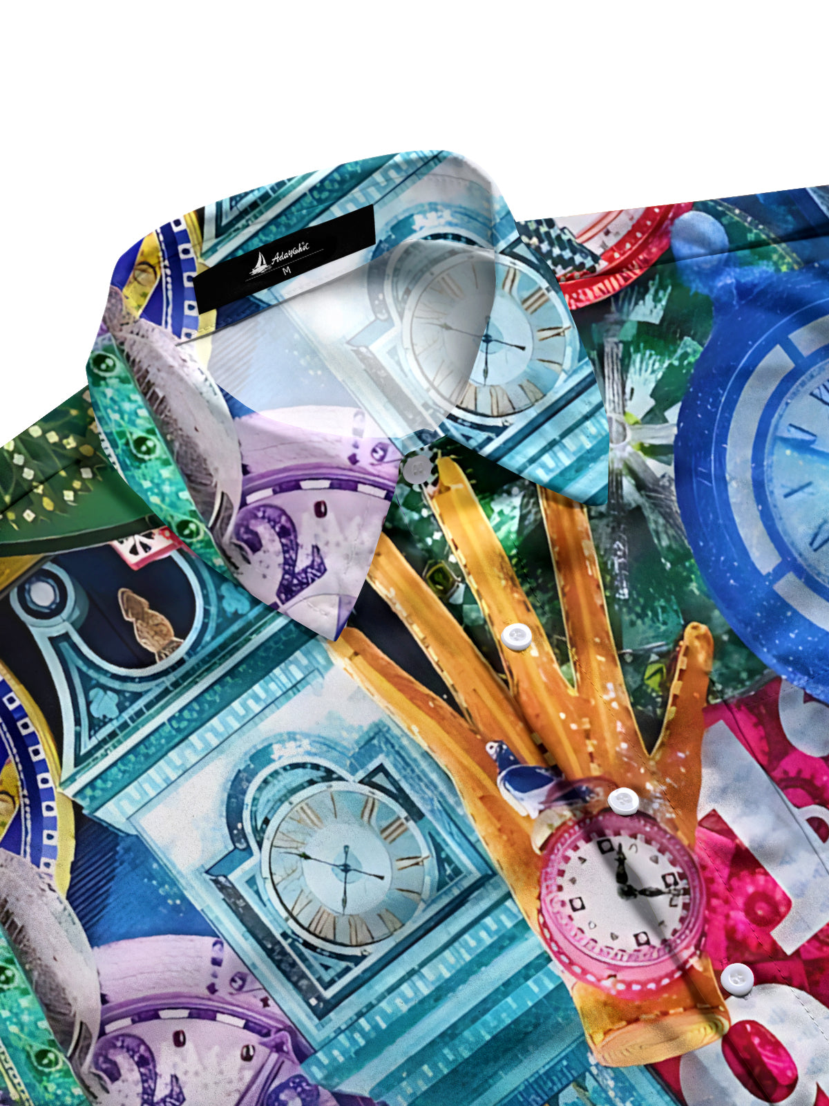 New Year Countdown Art Print Men's Pocket Short Sleeve Shirts