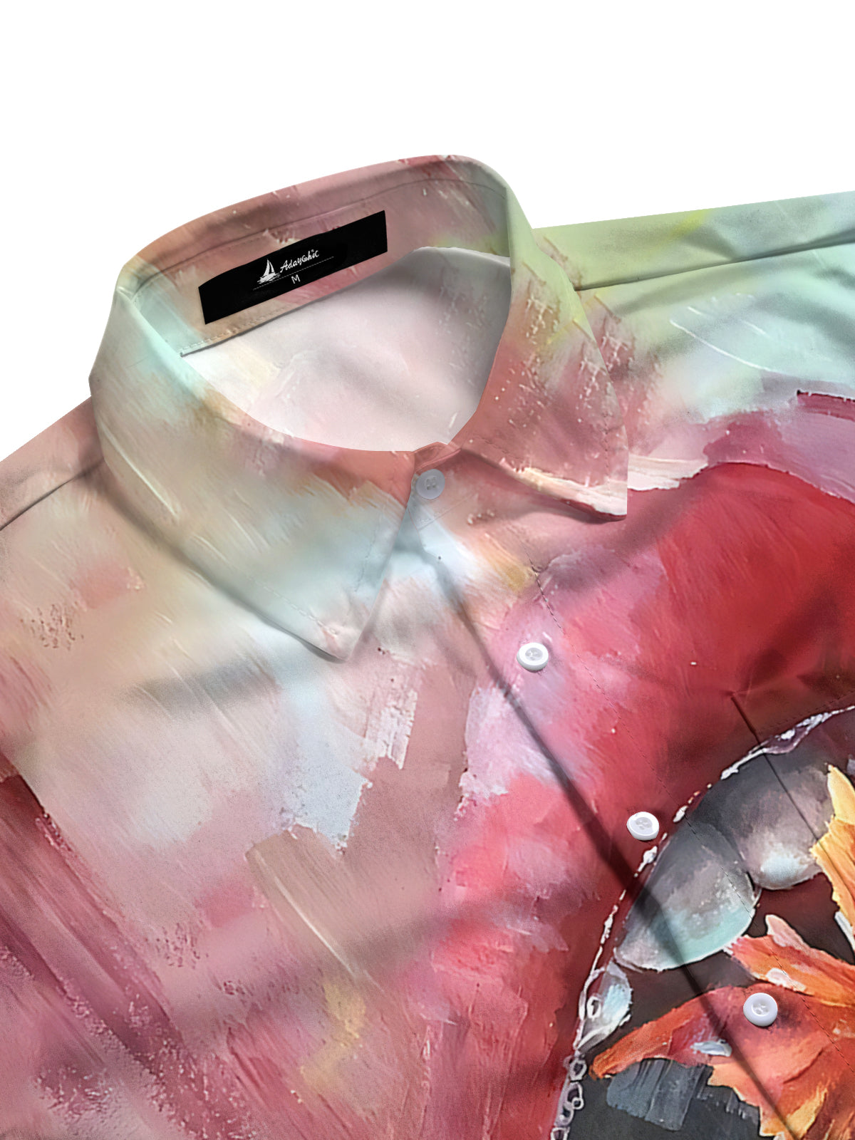 Goldfish Art Print Men's Pocket Short Sleeve Shirts