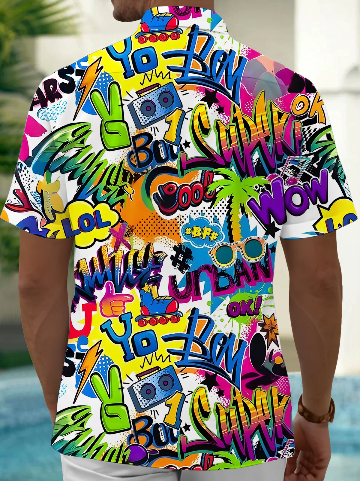 Hawaiian Men's Pocket Short Sleeve Shirts