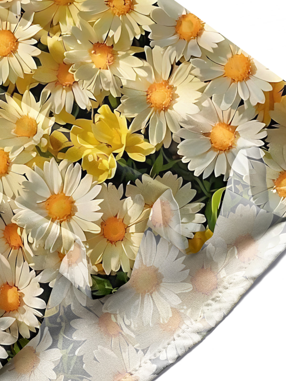 Daisy Print Men's Pocket Short Sleeve Shirts