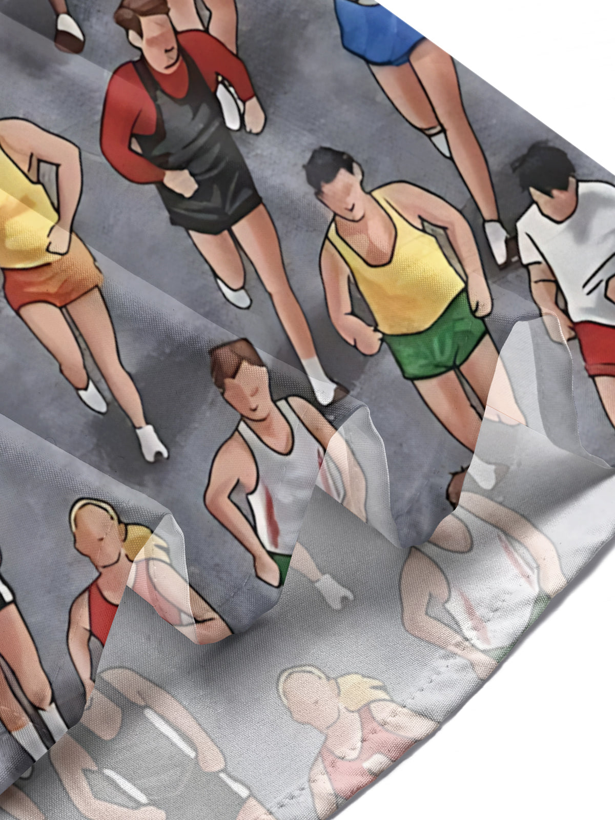 Runner Print Men's Pocket Short Sleeve Shirts