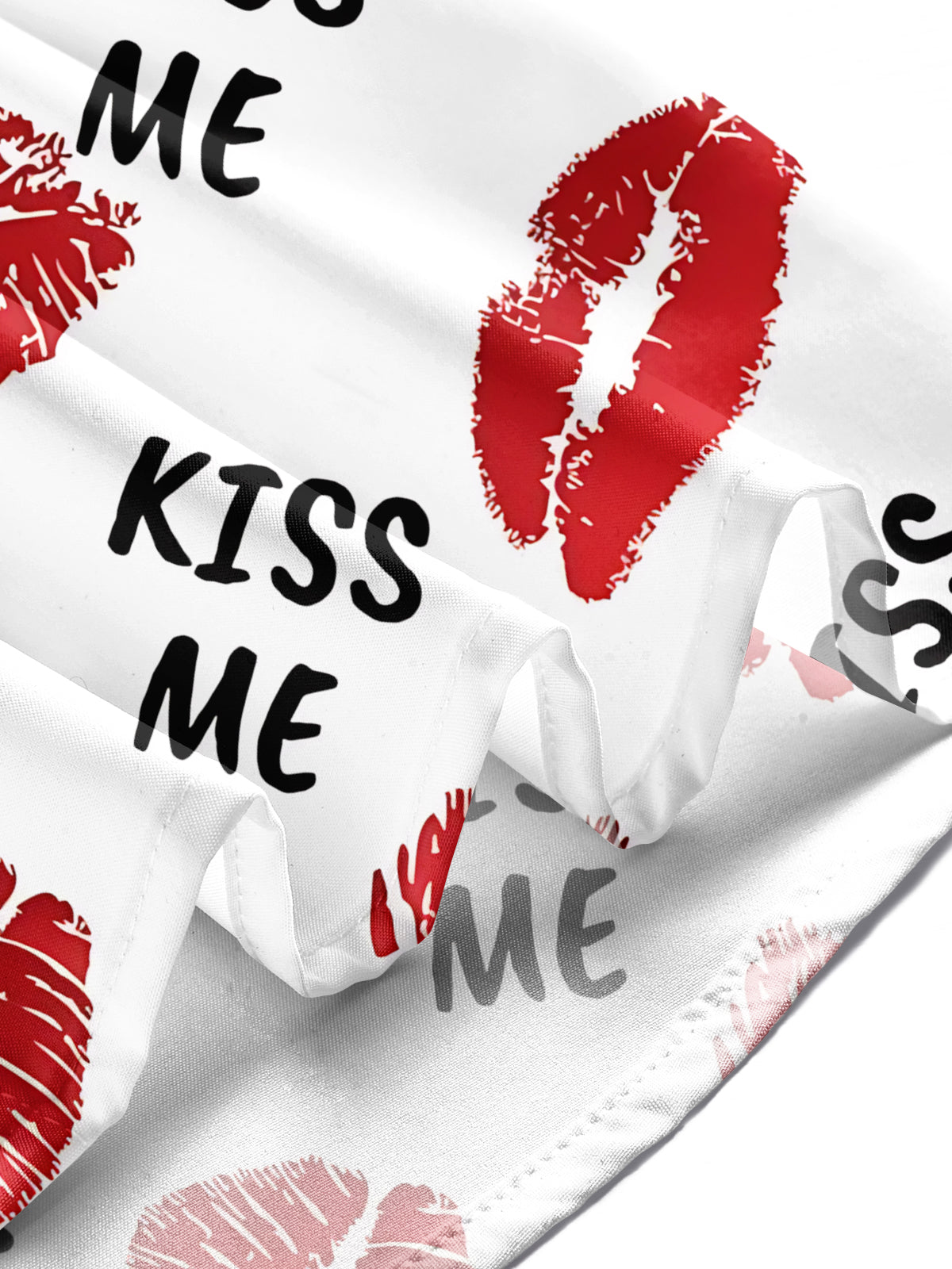 Kiss Me Men's Pocket Short Sleeve Shirts