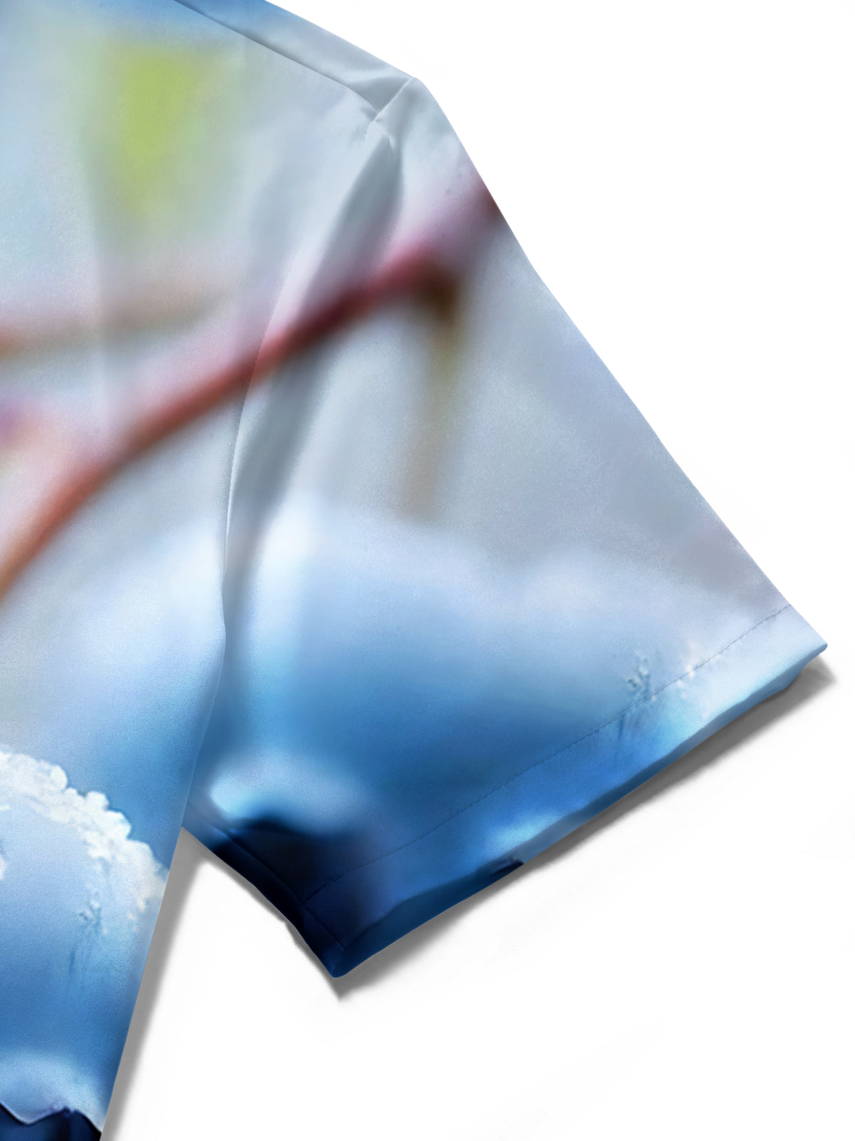 Blueberry Print Men's Pocket Short Sleeve Shirts