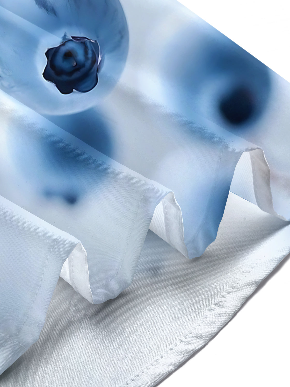 Blueberry Print Men's Pocket Short Sleeve Shirts