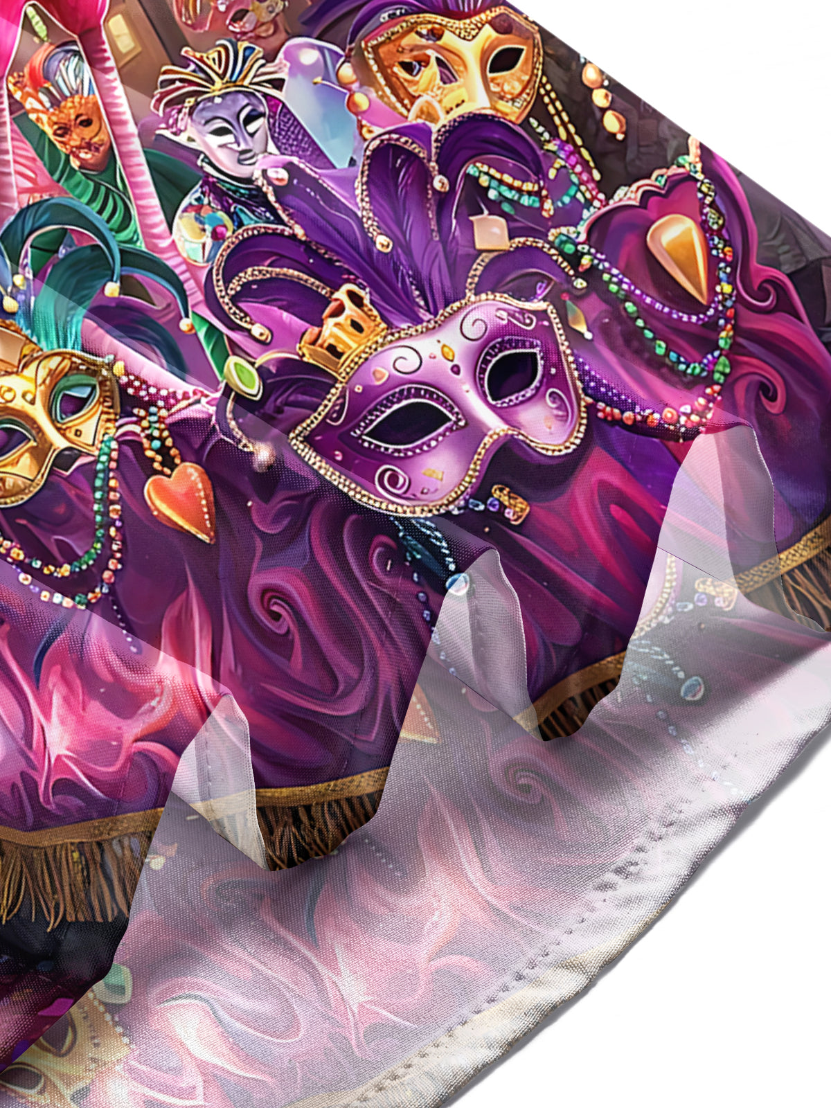 Carnival Flamingo Print Men's Pocket Short Sleeve Shirts