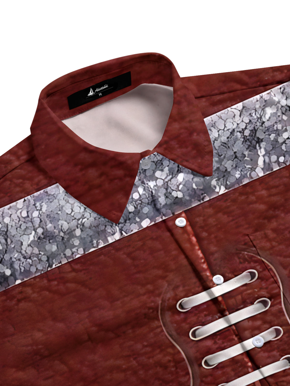 Football Print Men's Pocket Short Sleeve Shirts