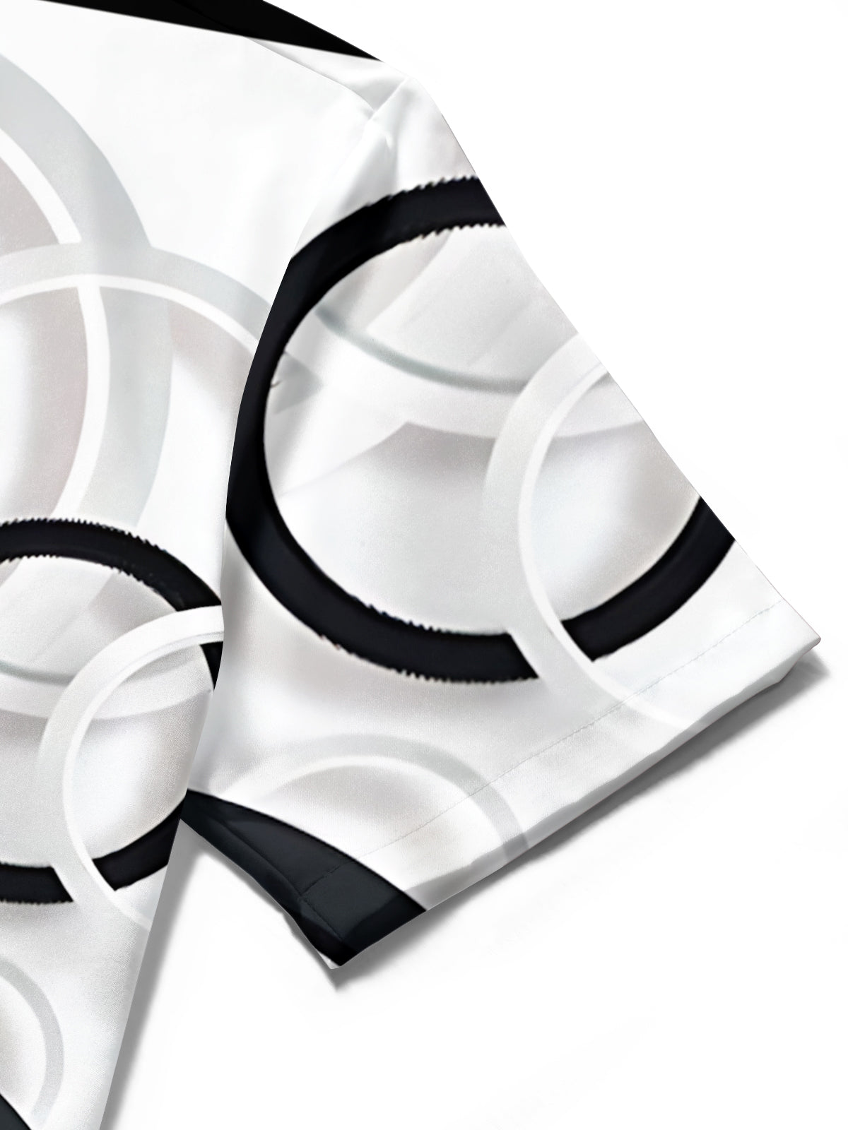 Geometric Print Men's Pocket Short Sleeve Shirts