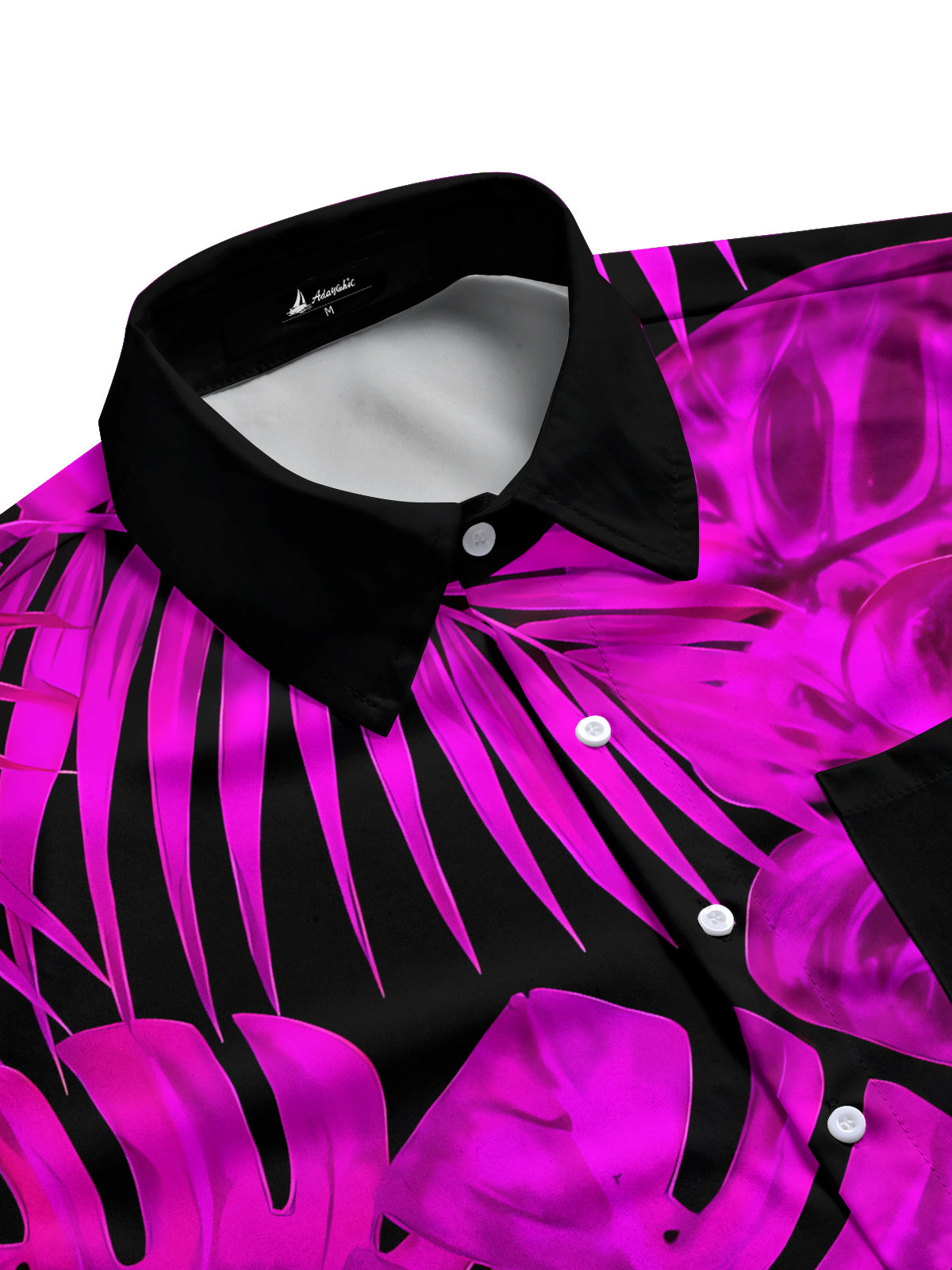 Hawaiian Leaf Men's Pocket Short Sleeve Shirts