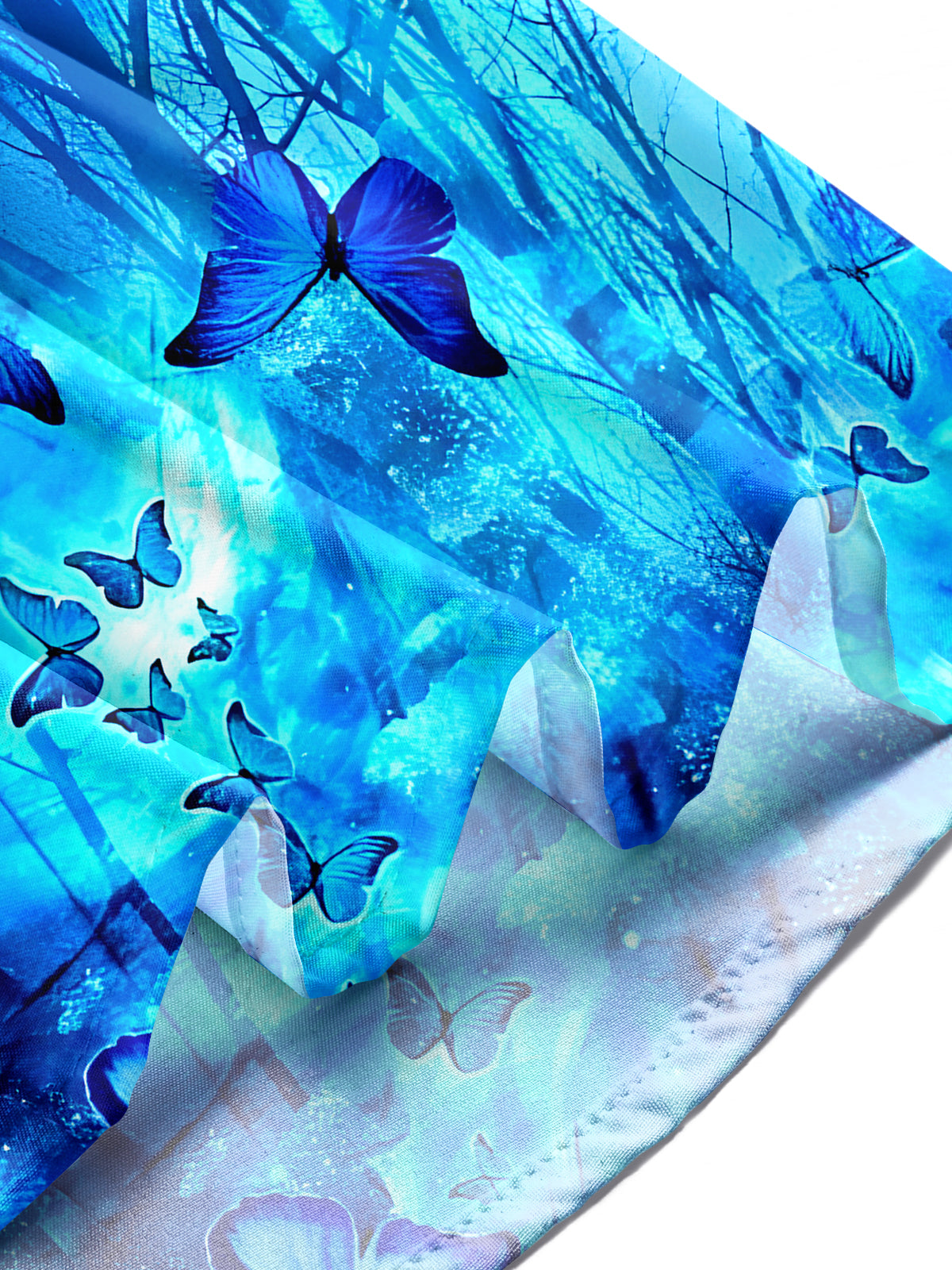 Hawaiian Butterfly Men's Pocket Short Sleeve Shirts