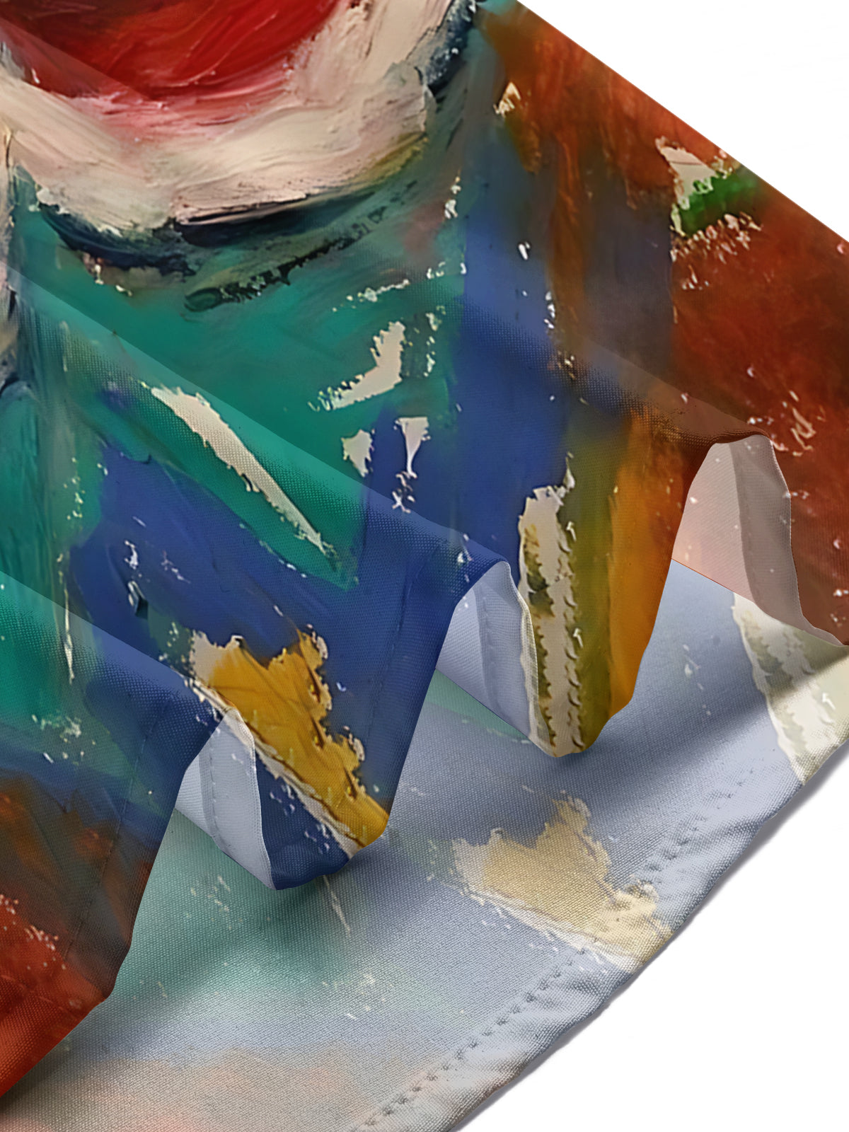 Clown Oil Painting Art Print Men's Pocket Short Sleeve Shirts