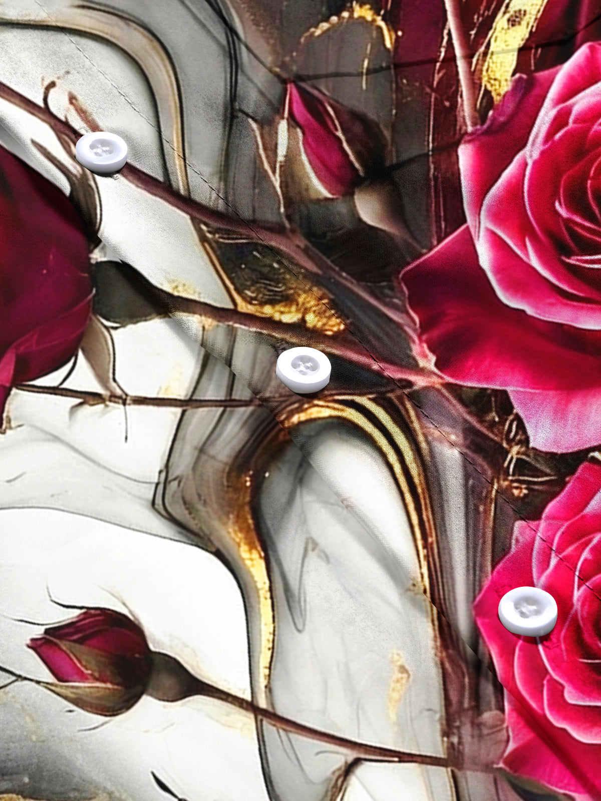 Rose Men's Pocket Short Sleeve Shirts