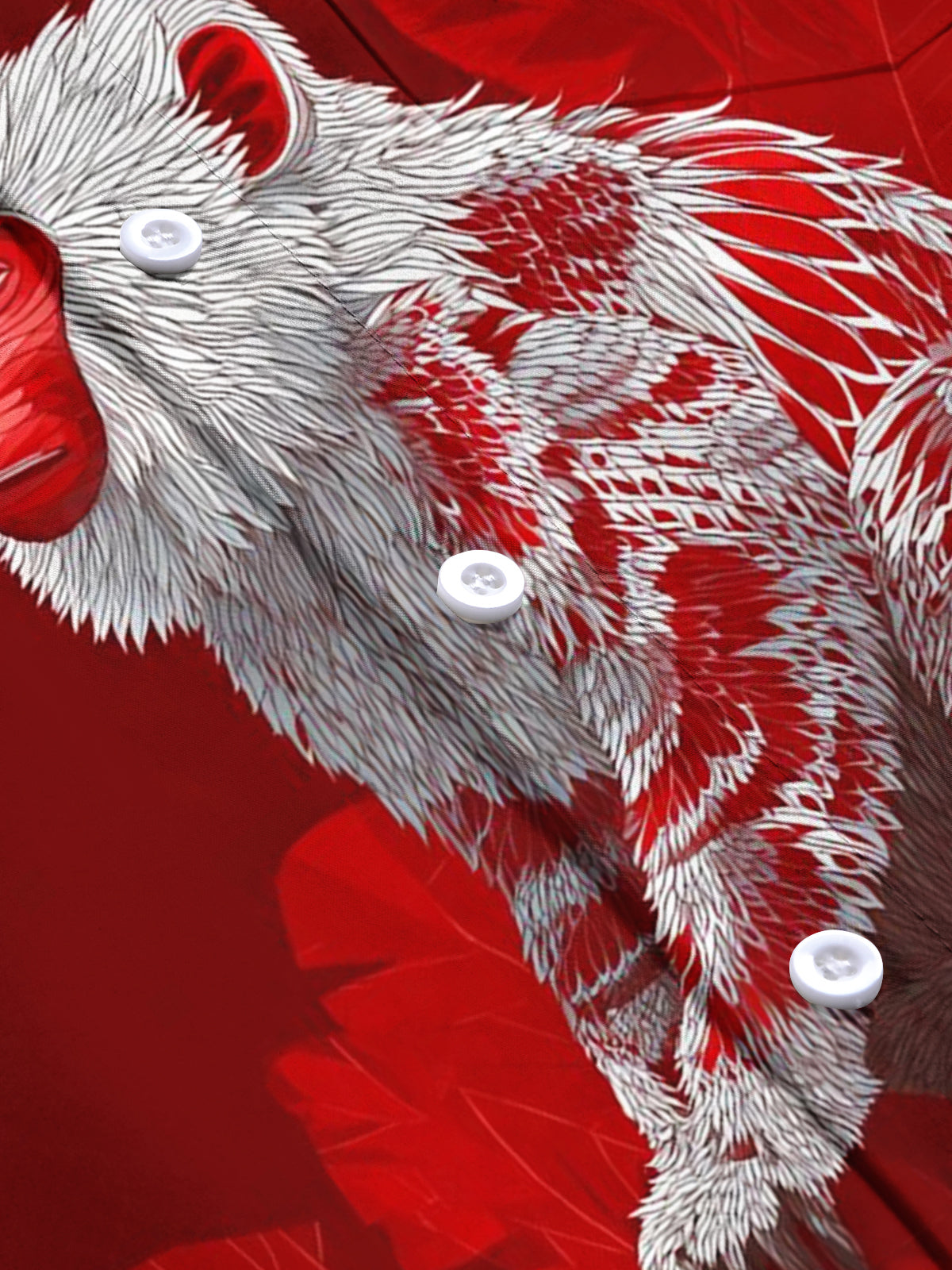 Monkey Print Men's Pocket Short Sleeve Shirts