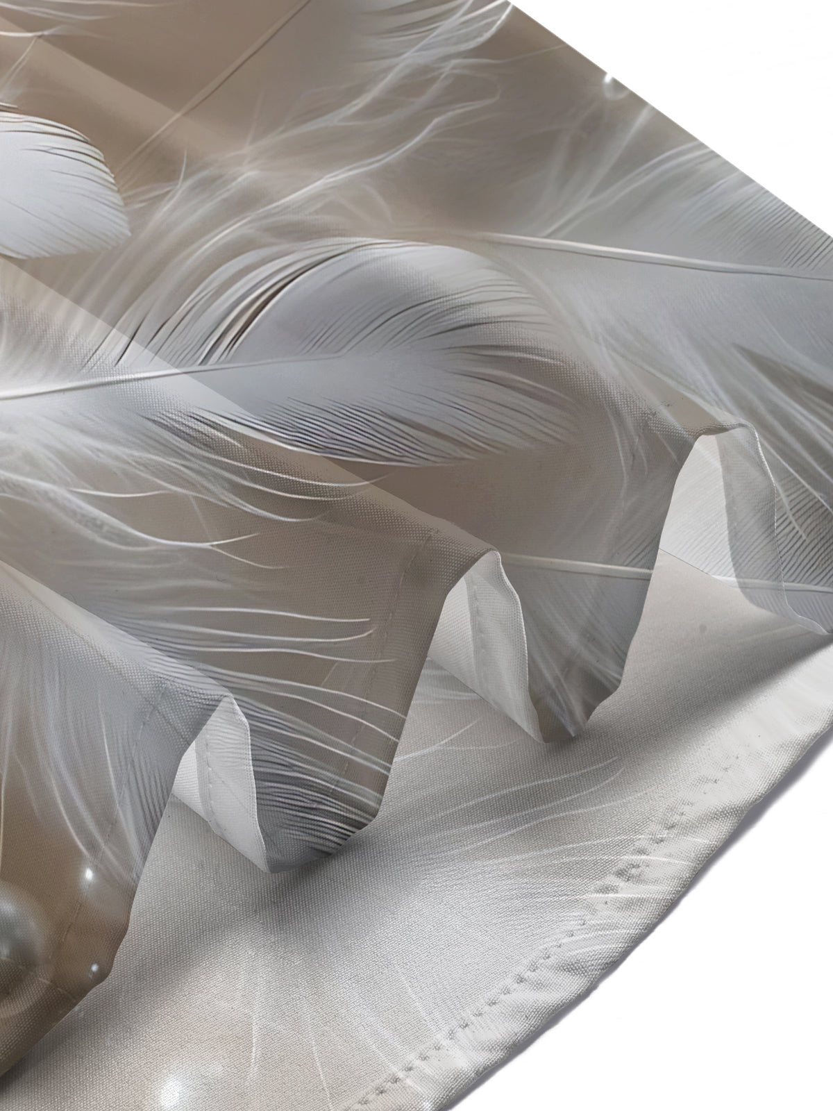 Feather Pearl Print Men's Pocket Short Sleeve Shirts