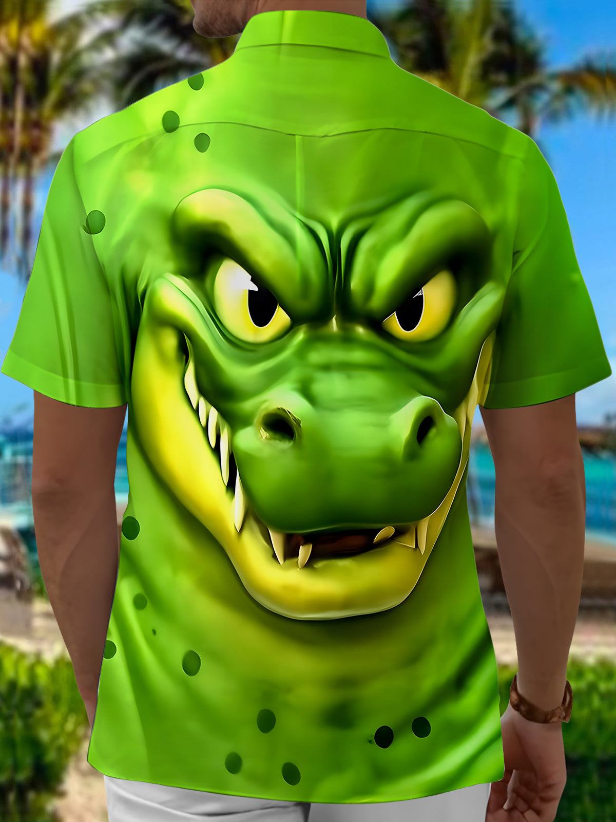 Crocodile Men's Pocket Short Sleeve Shirts