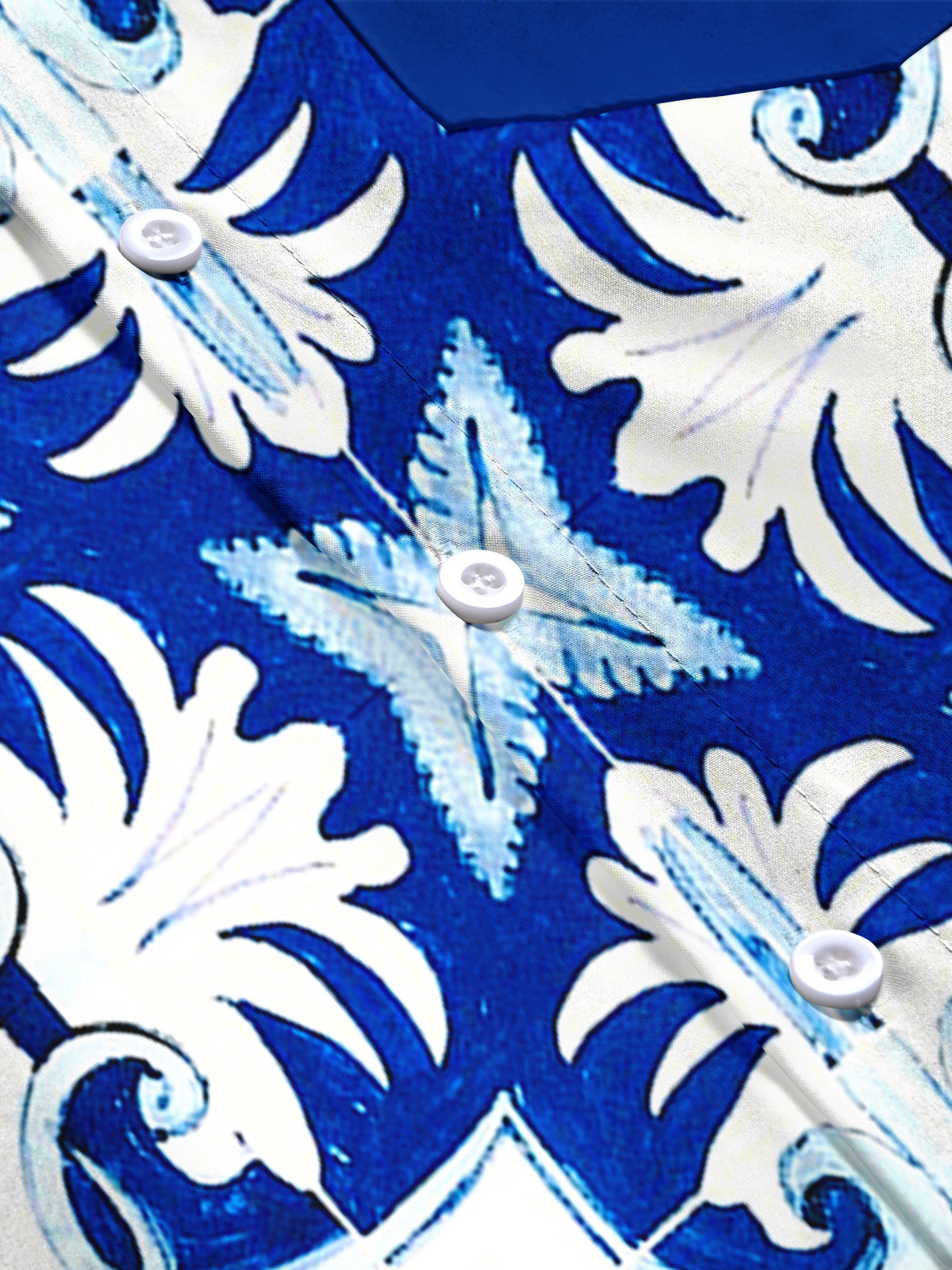 Floral Men's Pocket Short Sleeve Shirts