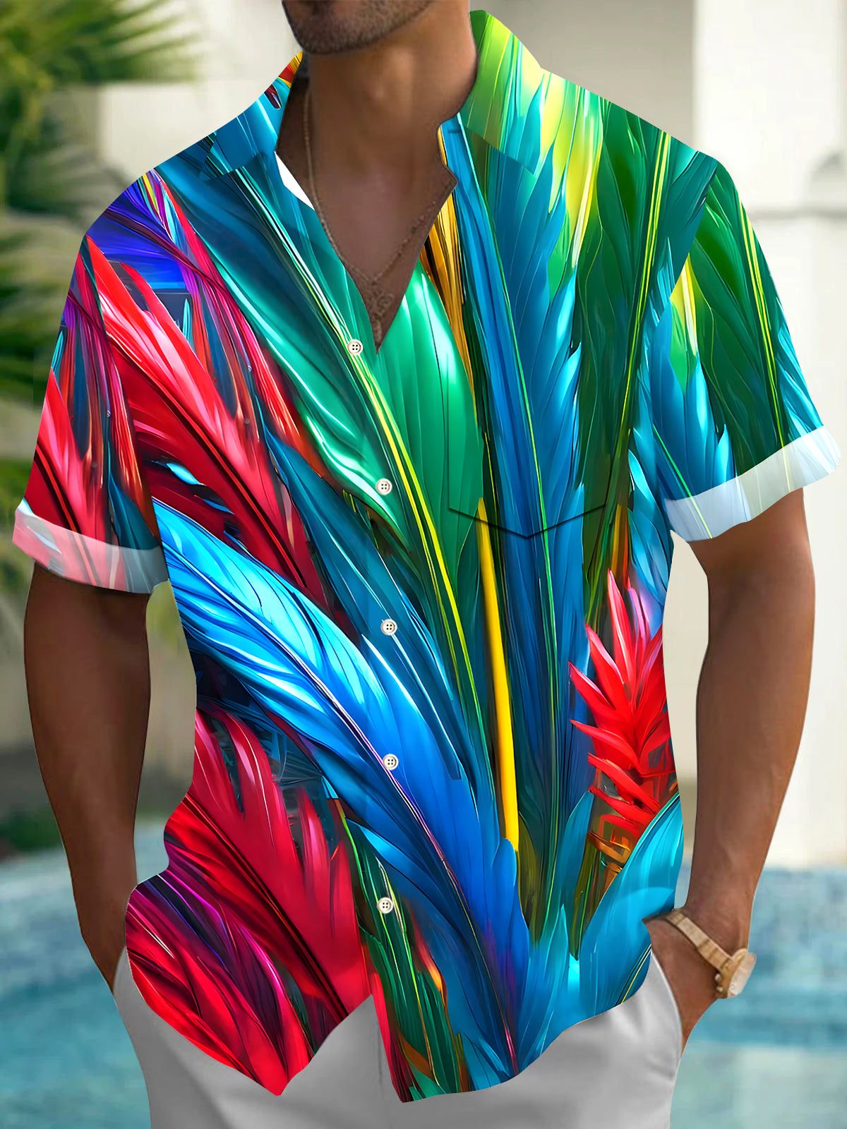 Leaf Men's Pocket Short Sleeve Shirts