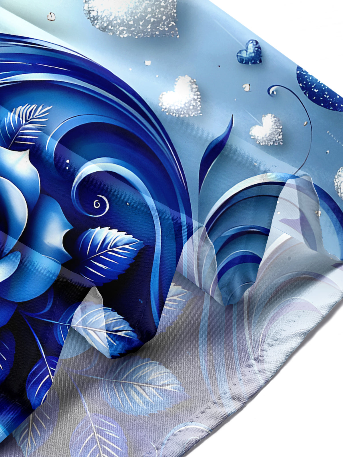 Rose Heart Men's Pocket Short Sleeve Shirts