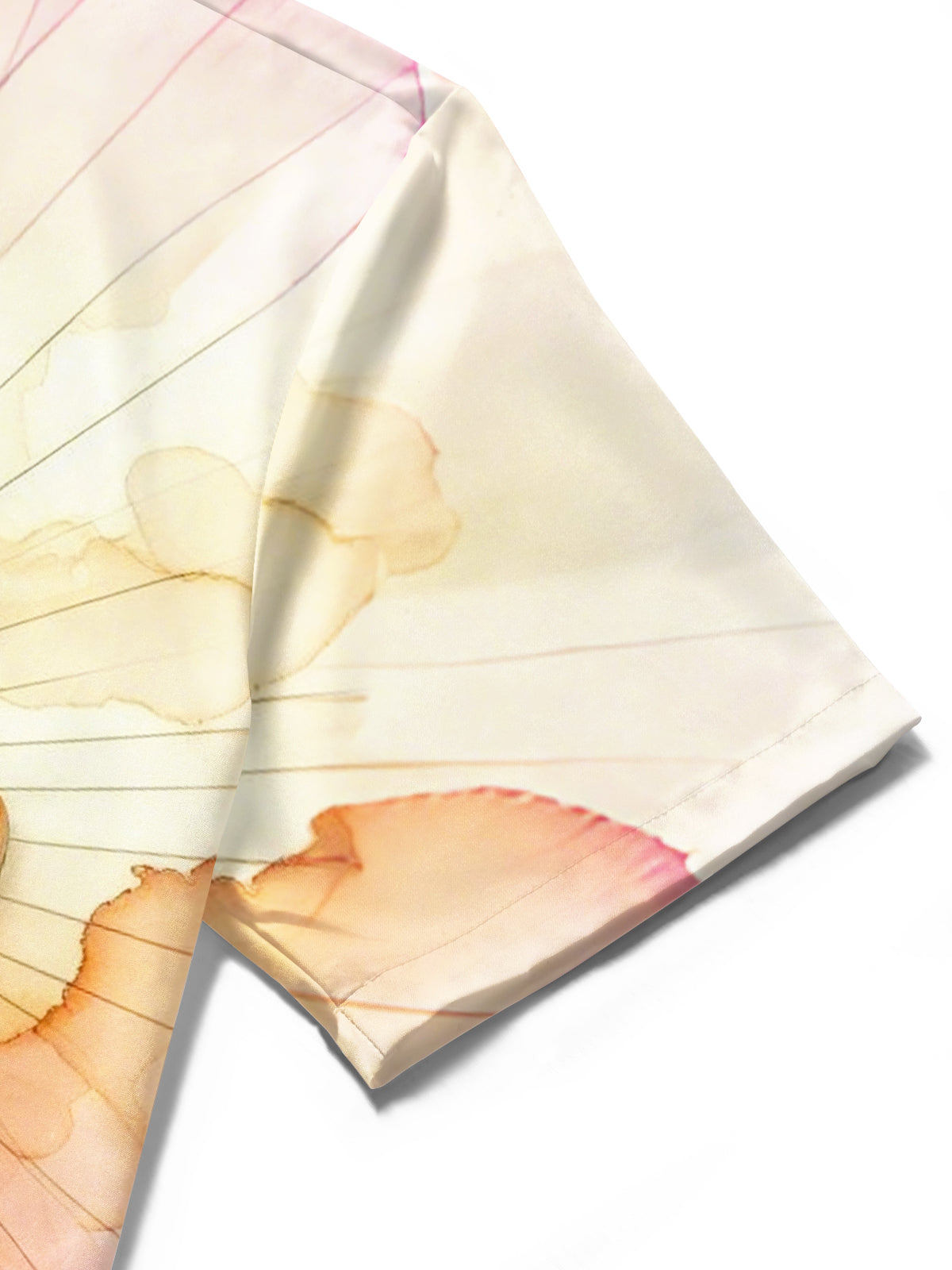 Gradient Cross Print Men's Pocket Short Sleeve Shirts