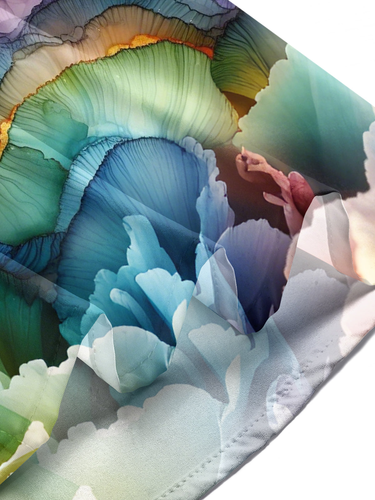 Gradient Cross Print Men's Pocket Short Sleeve Shirts