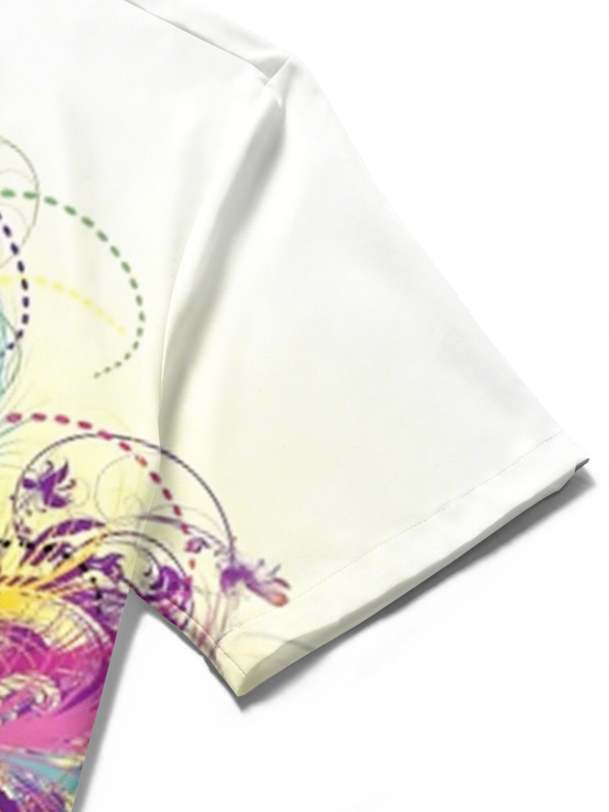 Mardi Gras Print Men's Pocket Short Sleeve Shirts