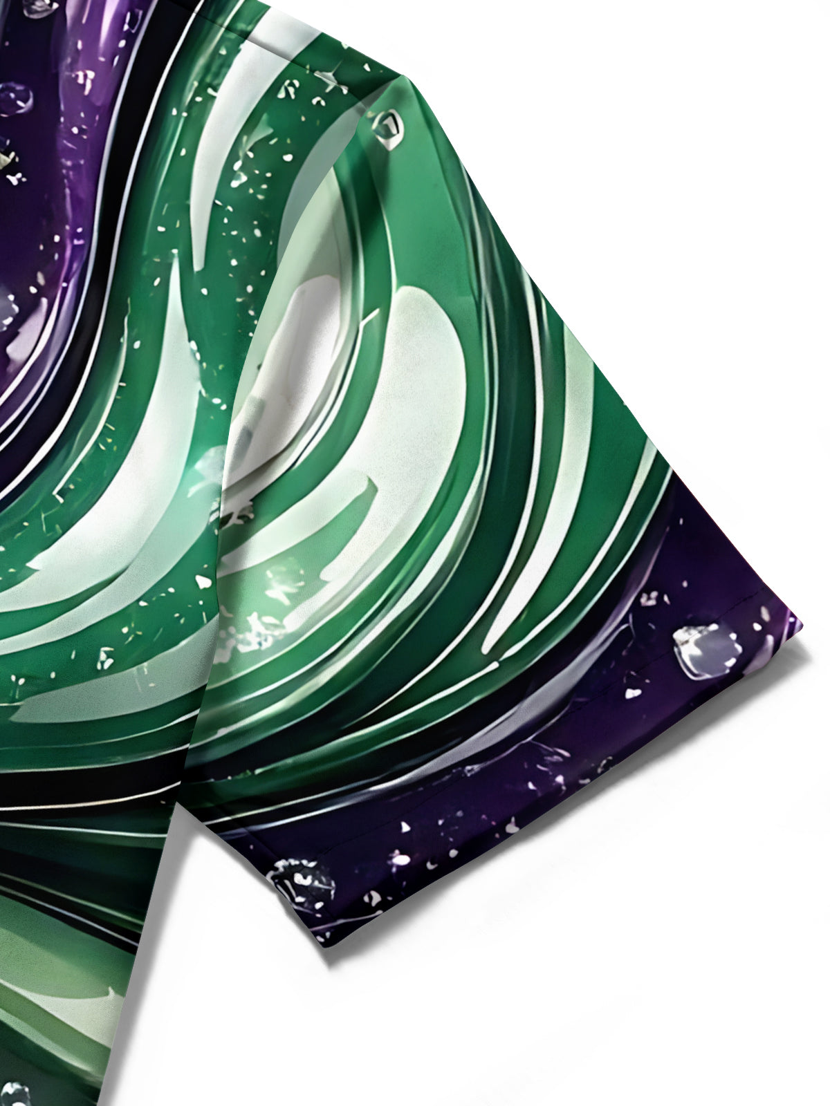 Abstract Print Men's Pocket Short Sleeve Shirts