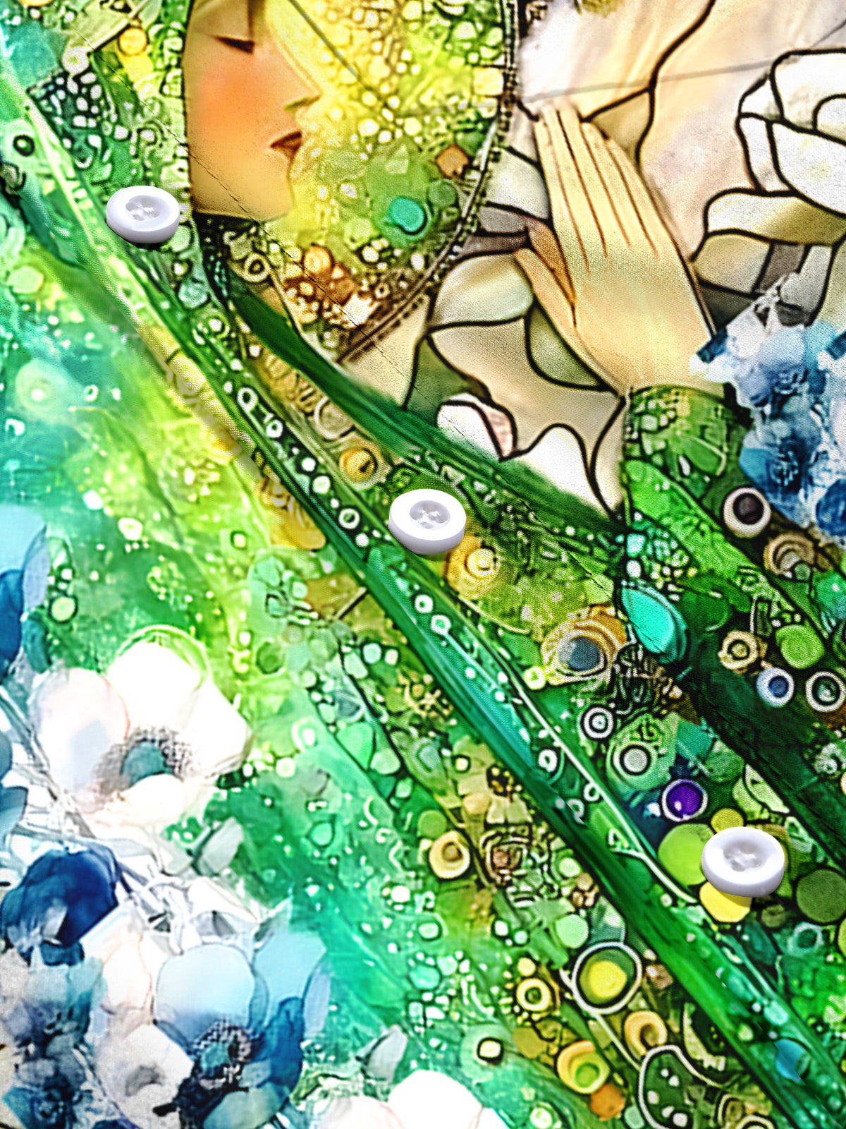 Floral Men's Pocket Short Sleeve Shirts