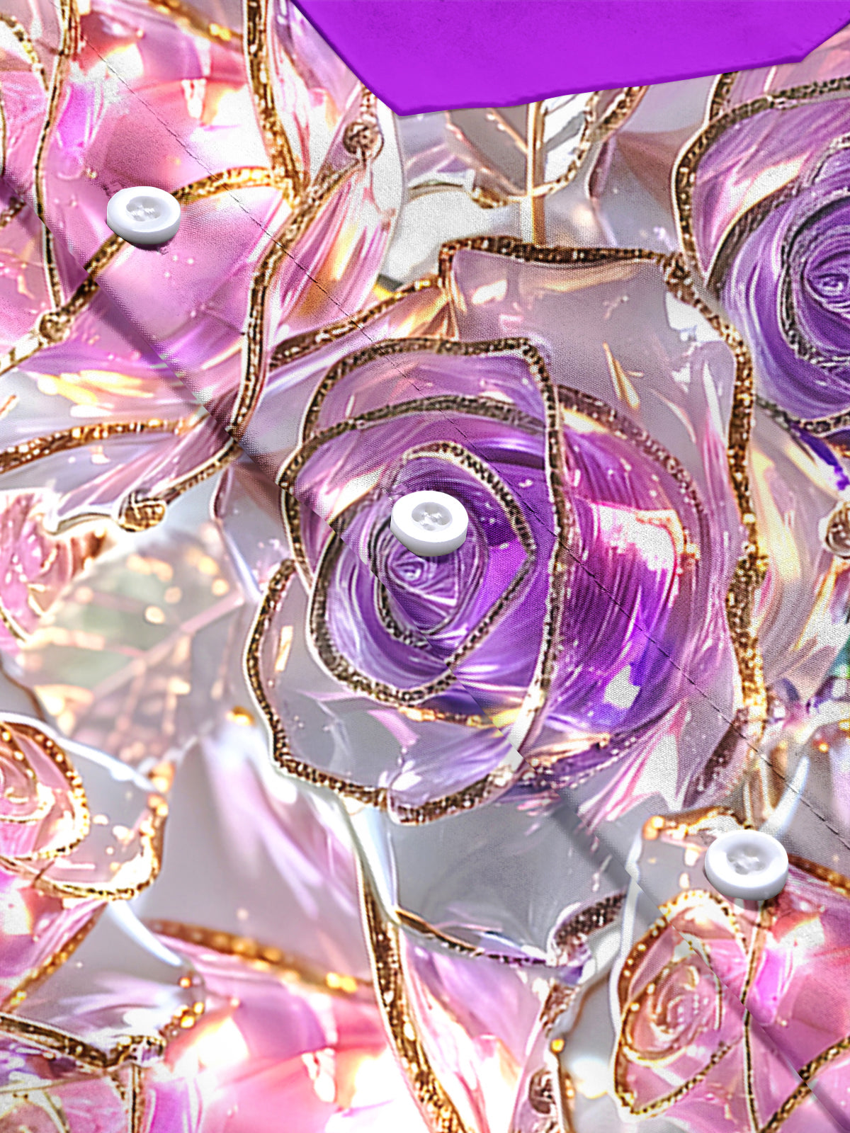 Floral Men's Pocket Short Sleeve Shirts