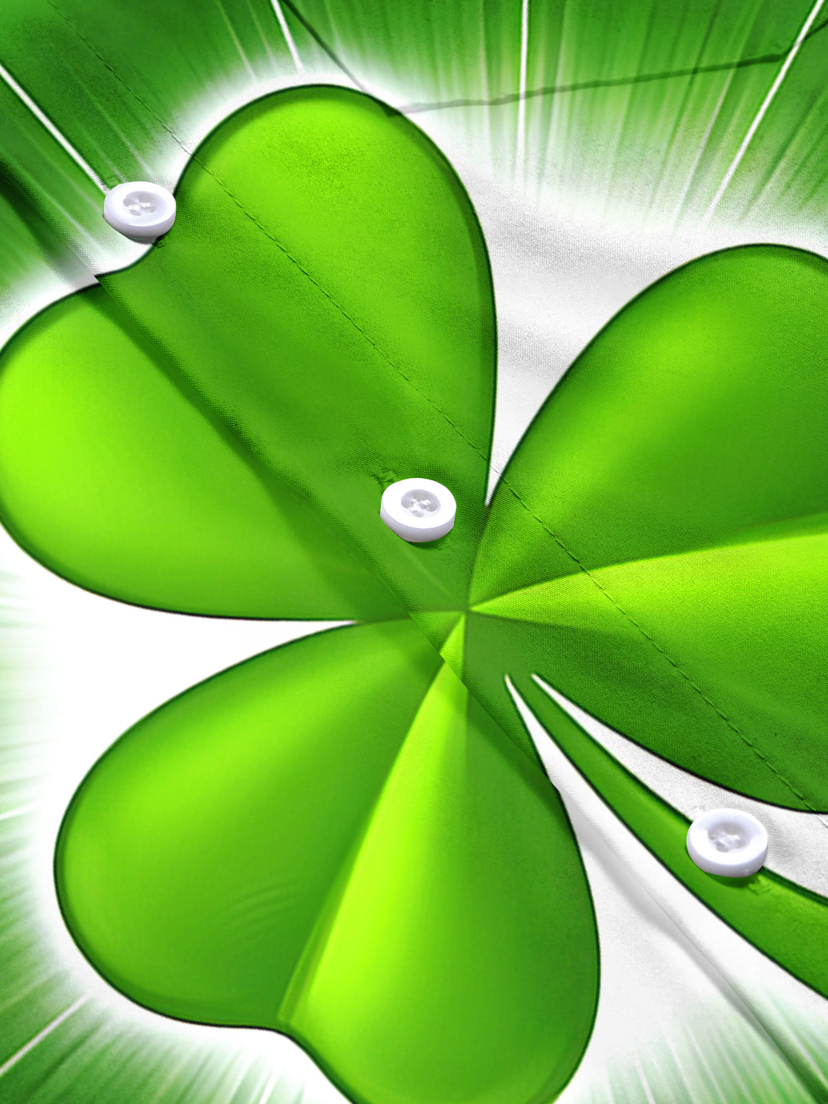 Four-leaf Clover Men's Pocket Short Sleeve Shirts