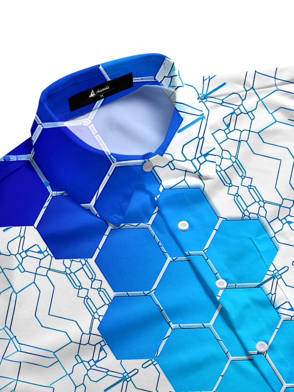 Geometry Men's Pocket Short Sleeve Shirts