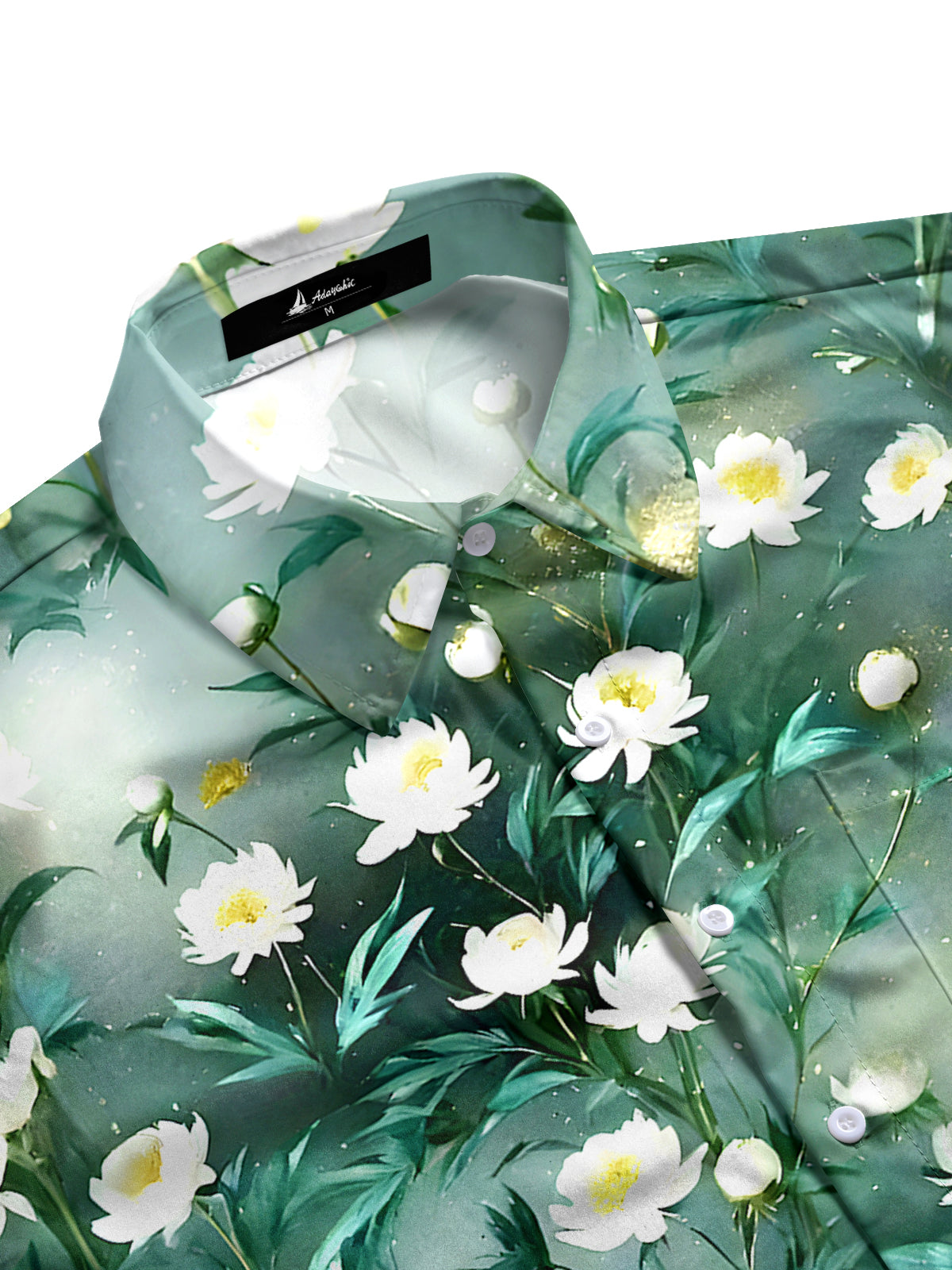 Floral Men's Pocket Short Sleeve Shirts