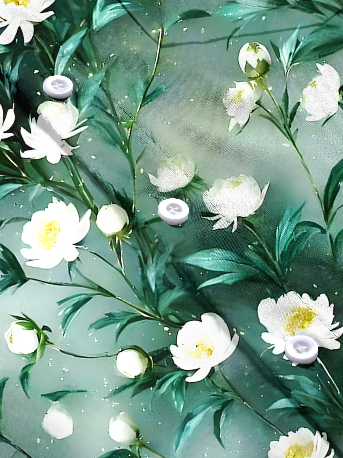 Floral Men's Pocket Short Sleeve Shirts